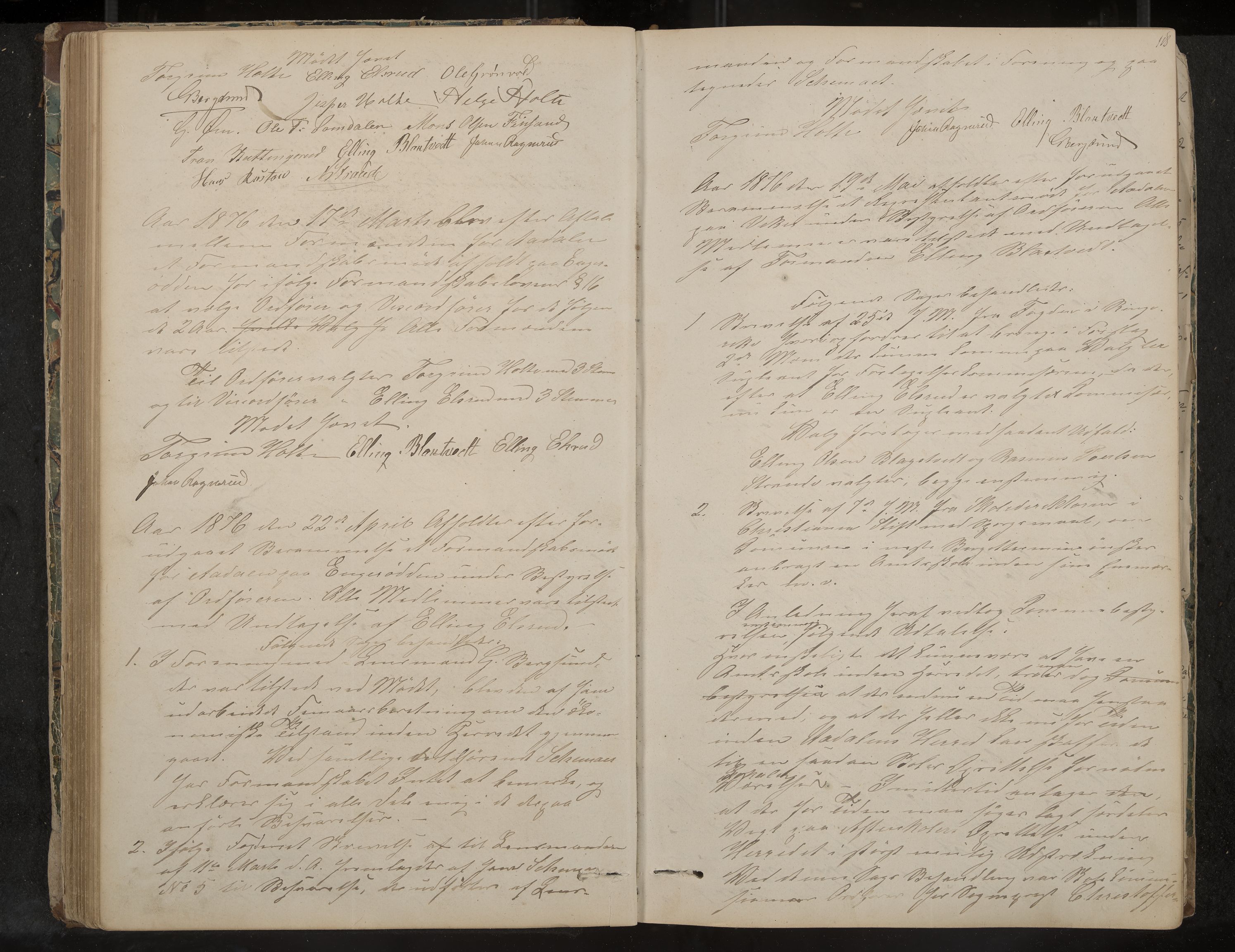 Ådal formannskap og sentraladministrasjon, IKAK/0614021/A/Aa/L0001: Møtebok, 1858-1891, p. 118