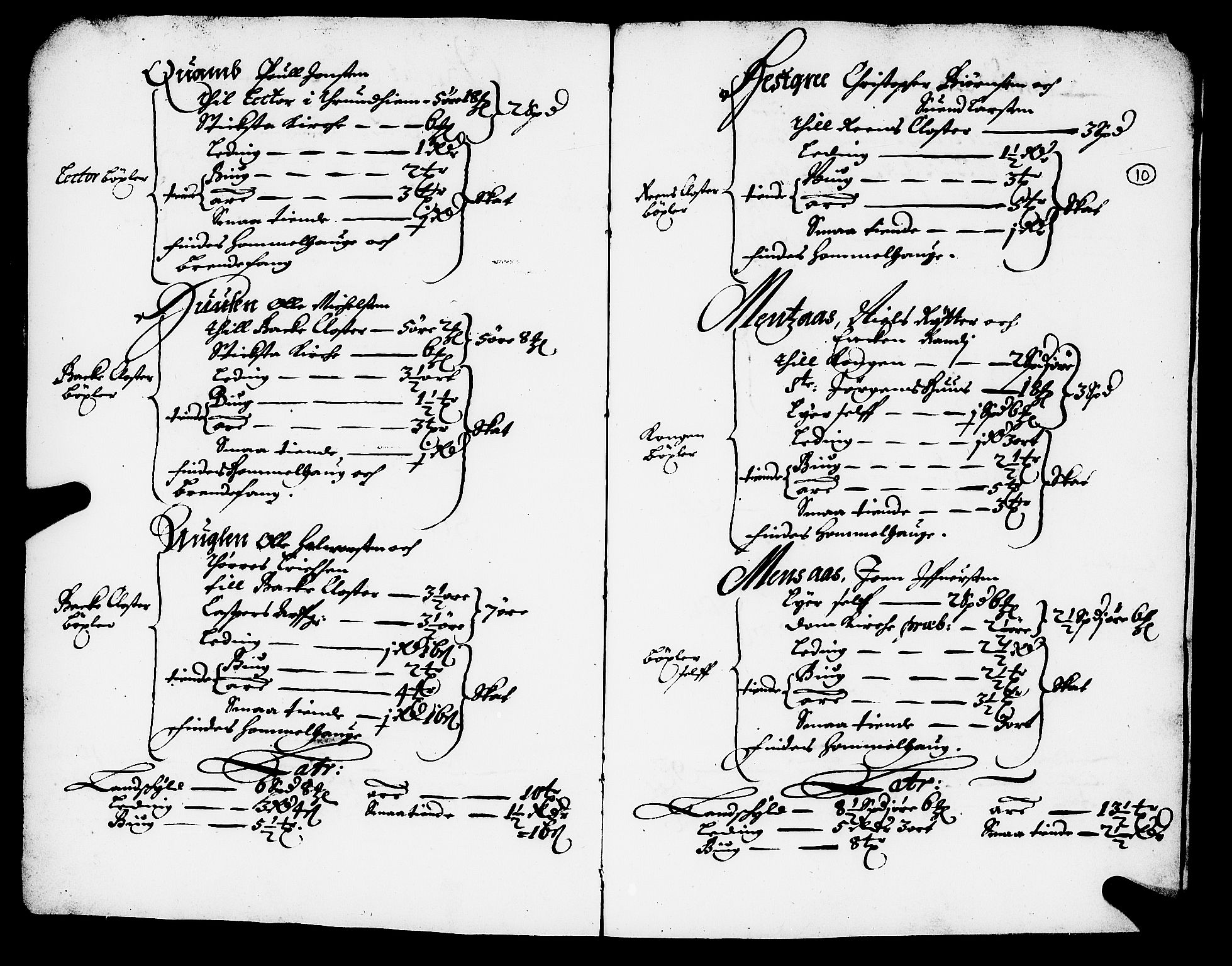 Rentekammeret inntil 1814, Realistisk ordnet avdeling, AV/RA-EA-4070/N/Nb/Nba/L0054: Stjørdal len, 1669, p. 9b-10a