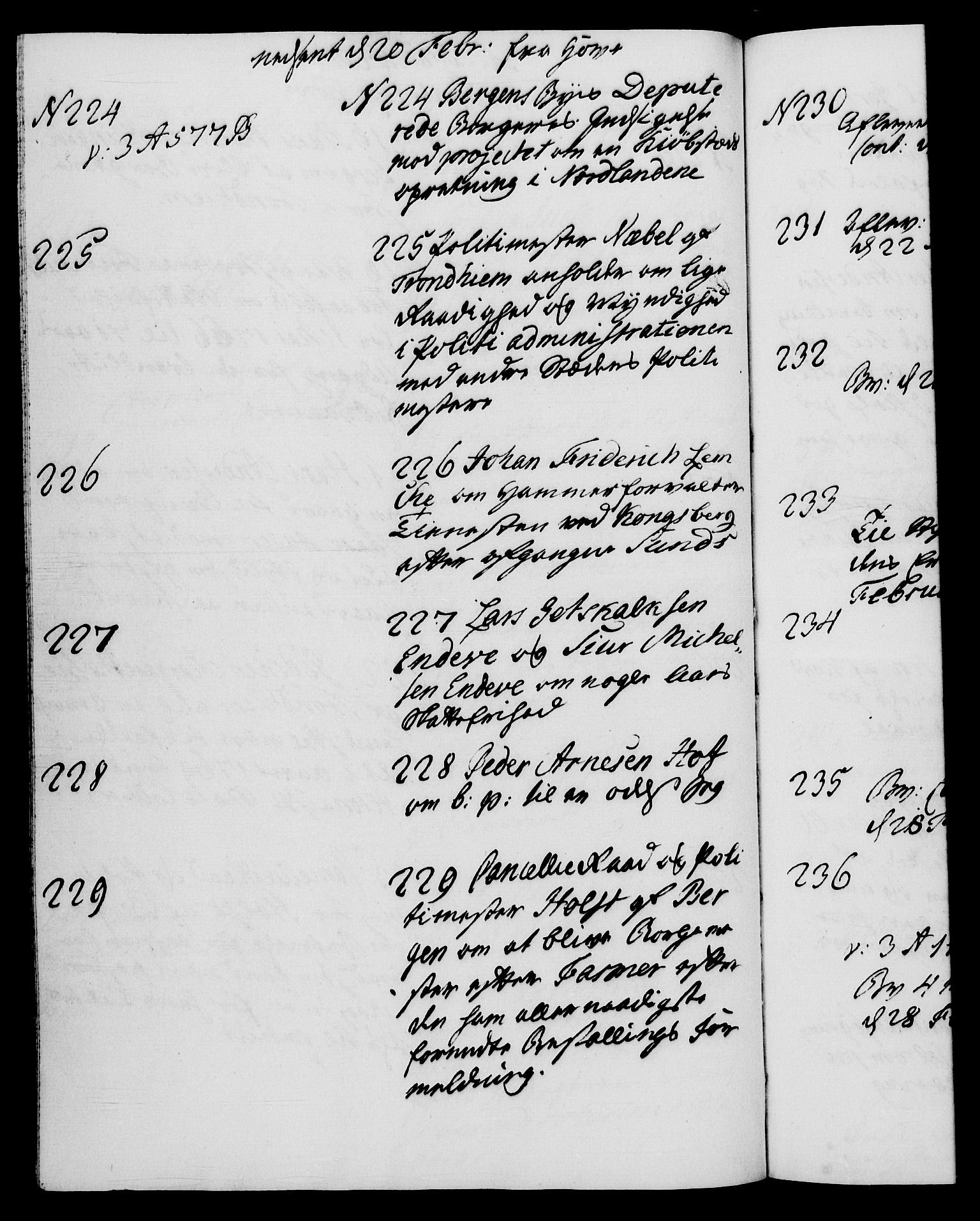 Danske Kanselli 1572-1799, AV/RA-EA-3023/I/Ia/L0002: 3. departements journal, 1772