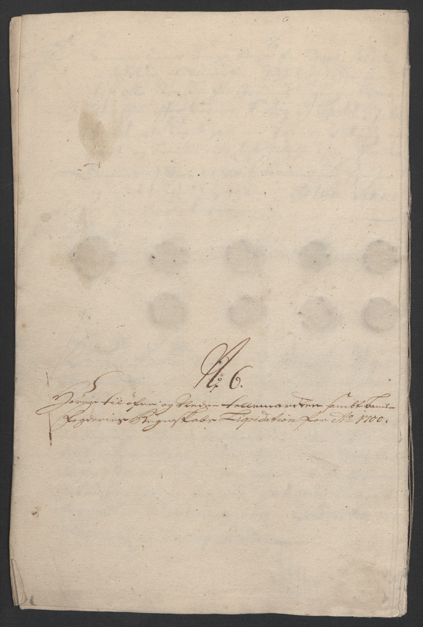 Rentekammeret inntil 1814, Reviderte regnskaper, Fogderegnskap, RA/EA-4092/R36/L2103: Fogderegnskap Øvre og Nedre Telemark og Bamble, 1700, p. 68