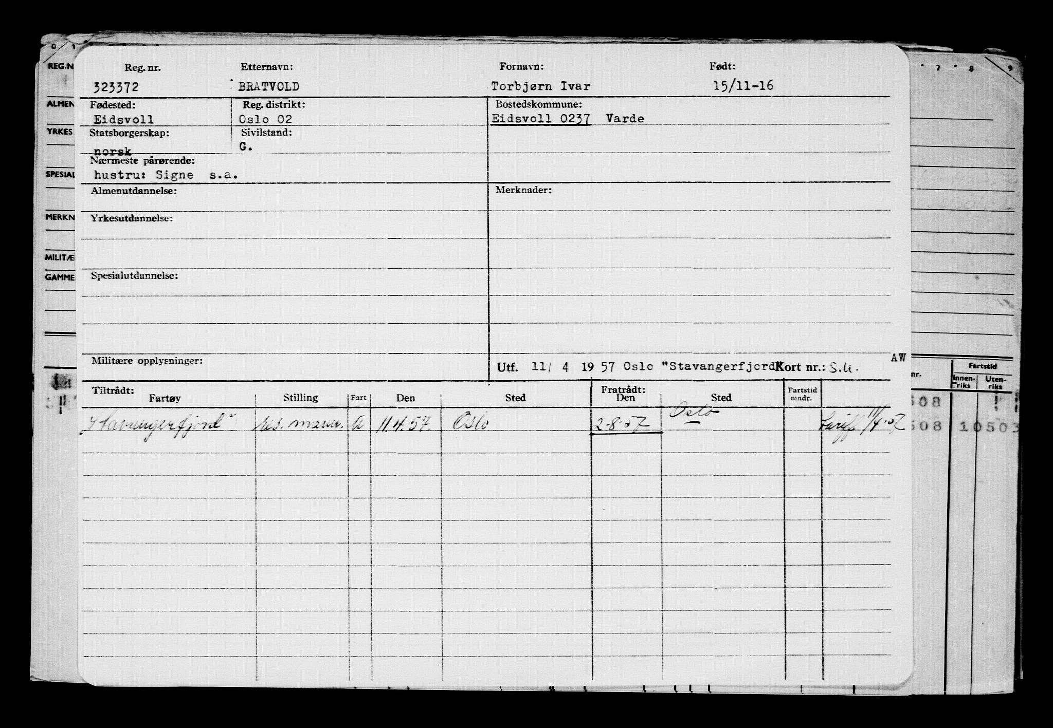 Direktoratet for sjømenn, AV/RA-S-3545/G/Gb/L0144: Hovedkort, 1916, p. 7