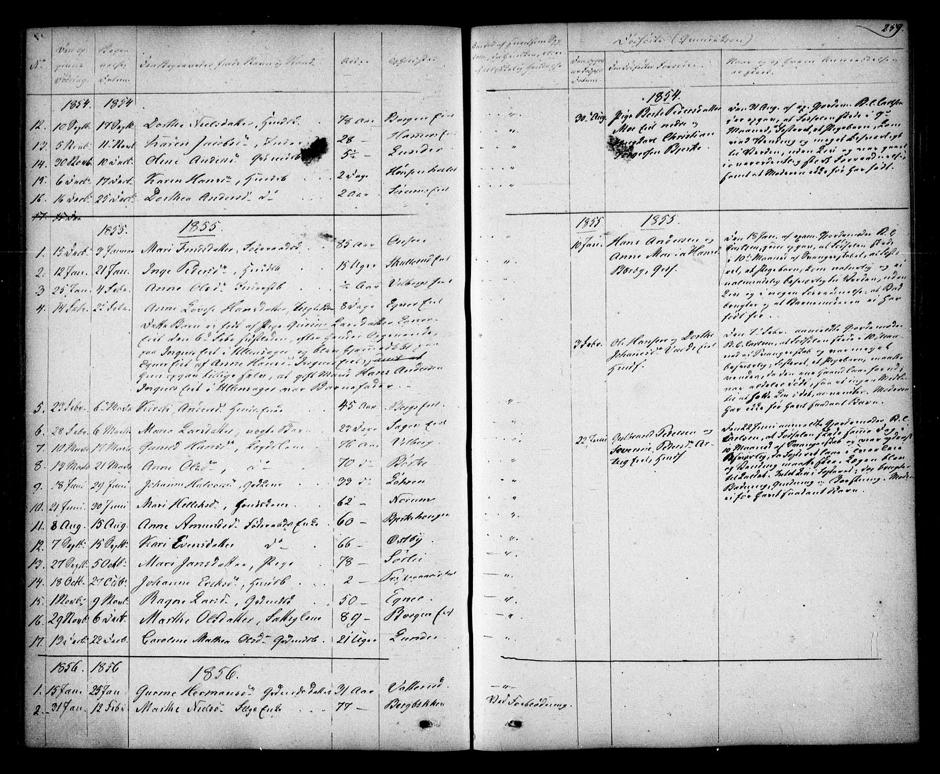 Sørum prestekontor Kirkebøker, SAO/A-10303/F/Fa/L0005: Parish register (official) no. I 5, 1846-1863, p. 259