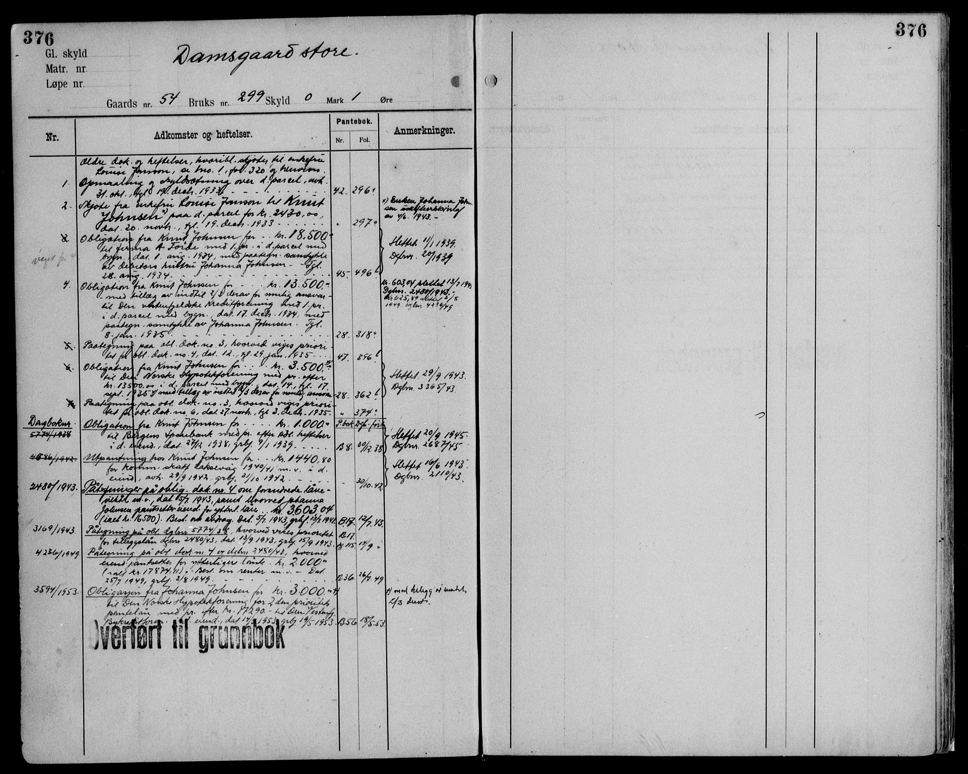 Midhordland sorenskriveri, AV/SAB-A-3001/1/G/Ga/Gab/L0116: Mortgage register no. II.A.b.116, p. 376