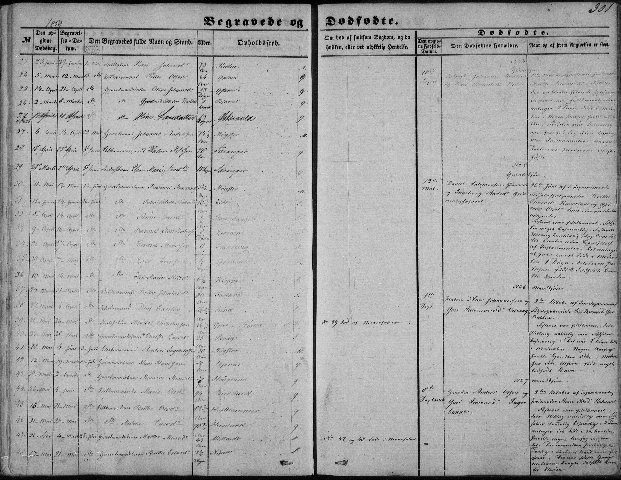 Sund sokneprestembete, AV/SAB-A-99930: Parish register (official) no. A 14, 1850-1866, p. 301