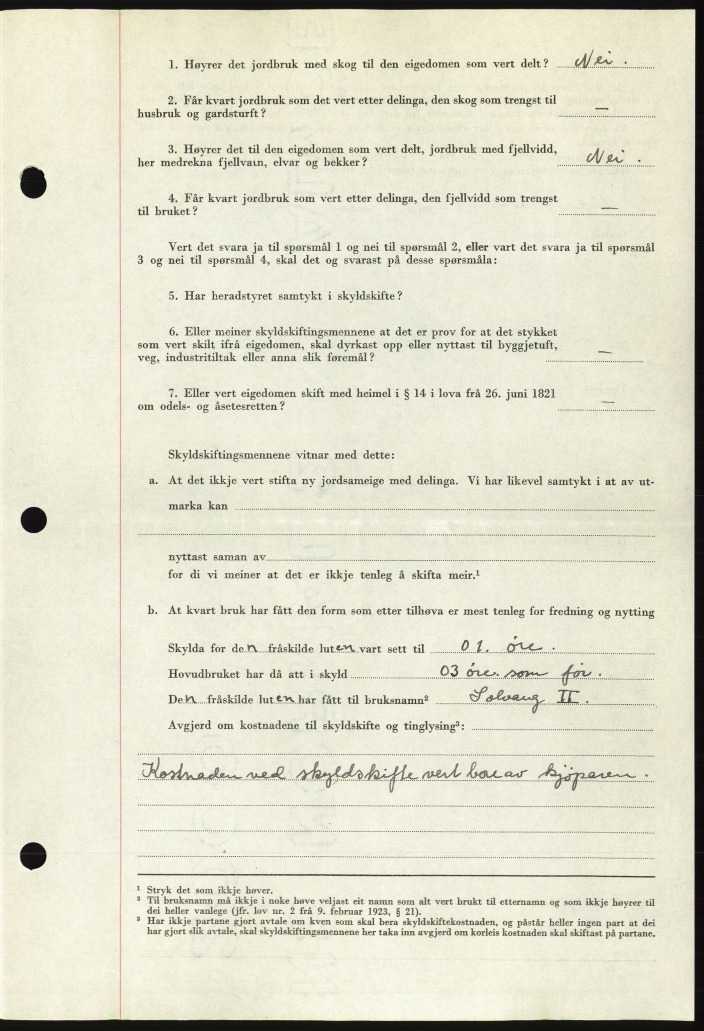 Søre Sunnmøre sorenskriveri, AV/SAT-A-4122/1/2/2C/L0105: Mortgage book no. 31A, 1956-1957, Diary no: : 14/1957