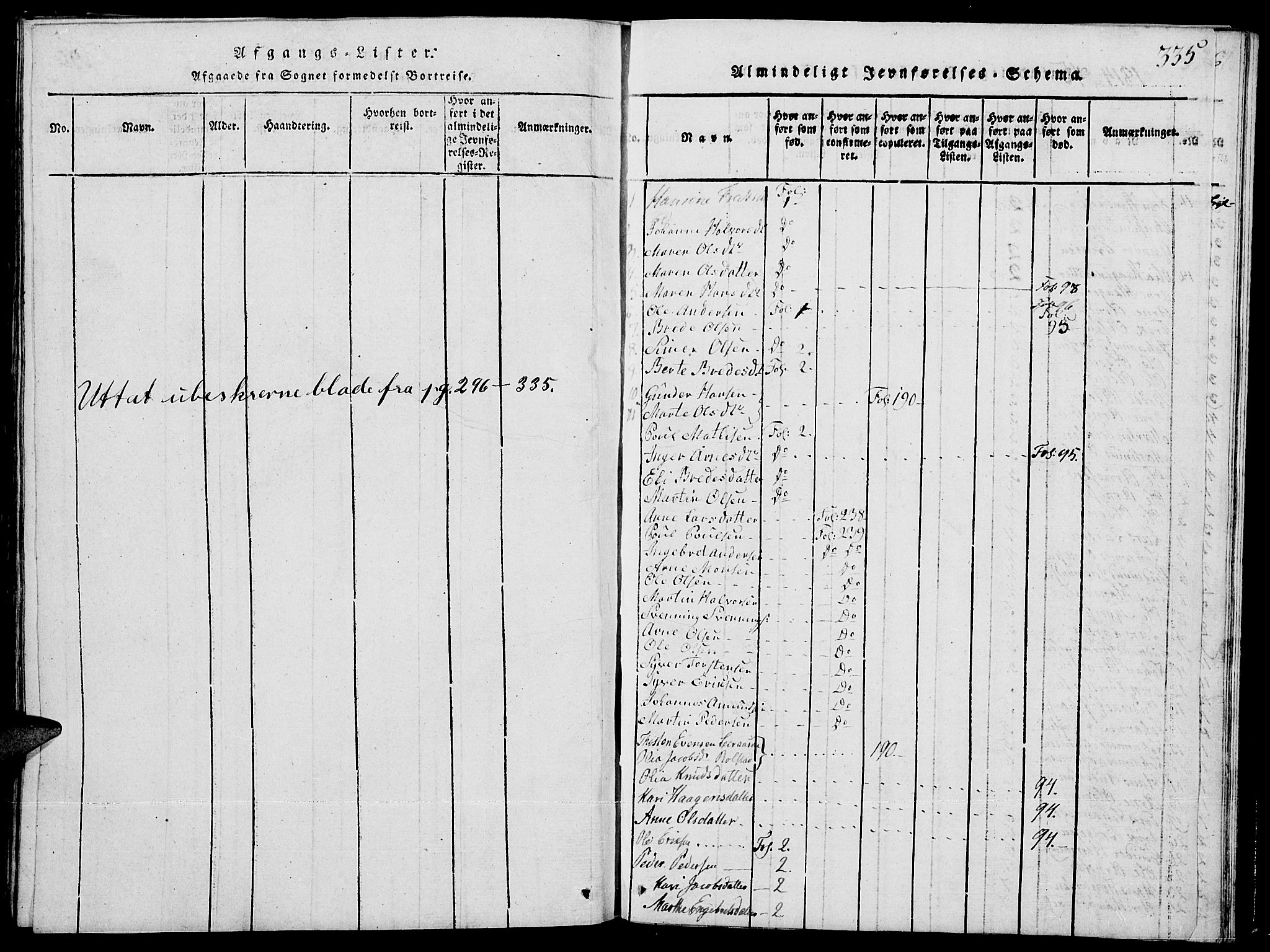 Grue prestekontor, SAH/PREST-036/H/Ha/Hab/L0001: Parish register (copy) no. 1, 1814-1841, p. 335
