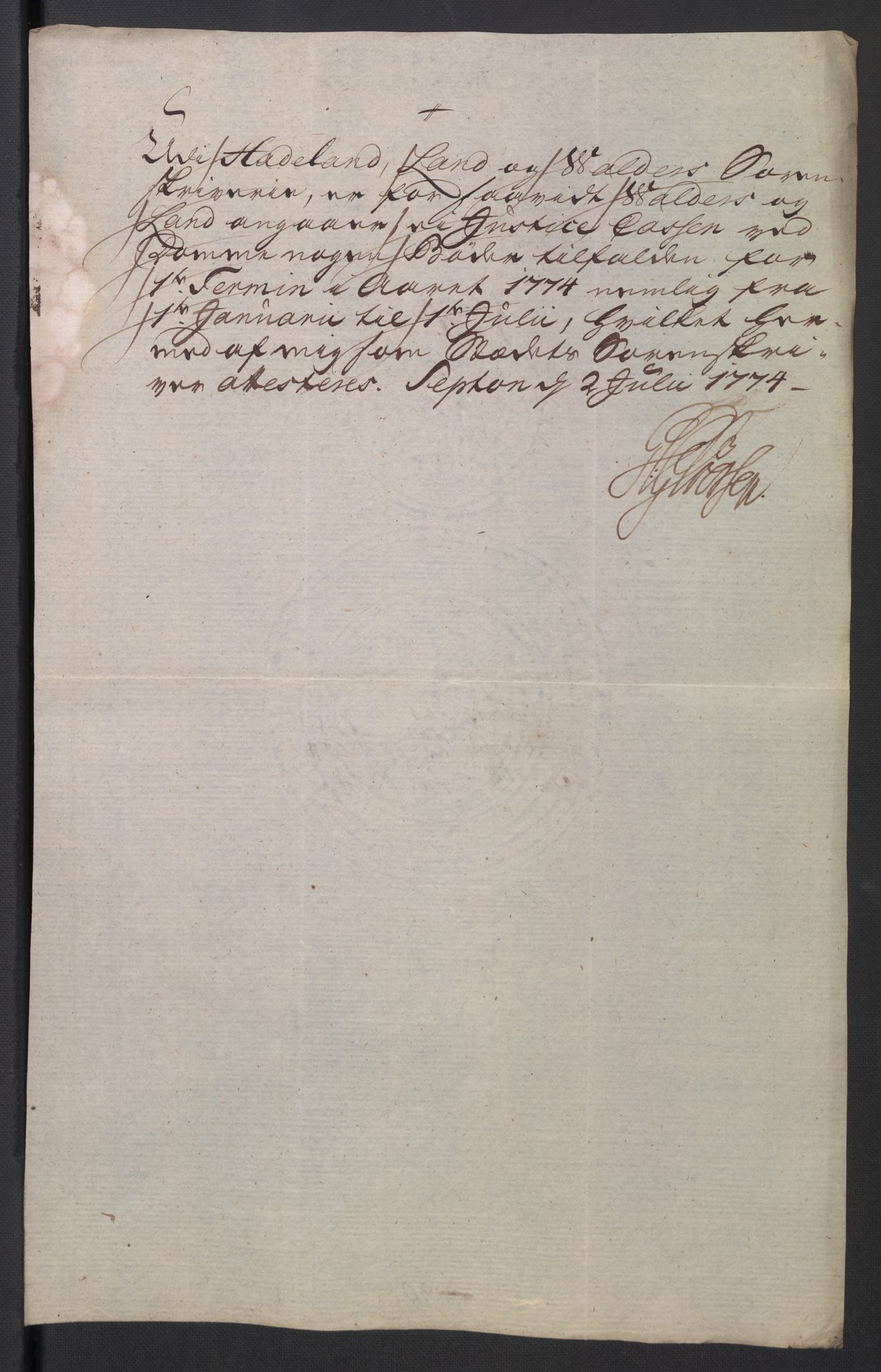 Rentekammeret inntil 1814, Reviderte regnskaper, Mindre regnskaper, AV/RA-EA-4068/Rb/L0014: Opplands amt, 1771-1779, p. 133