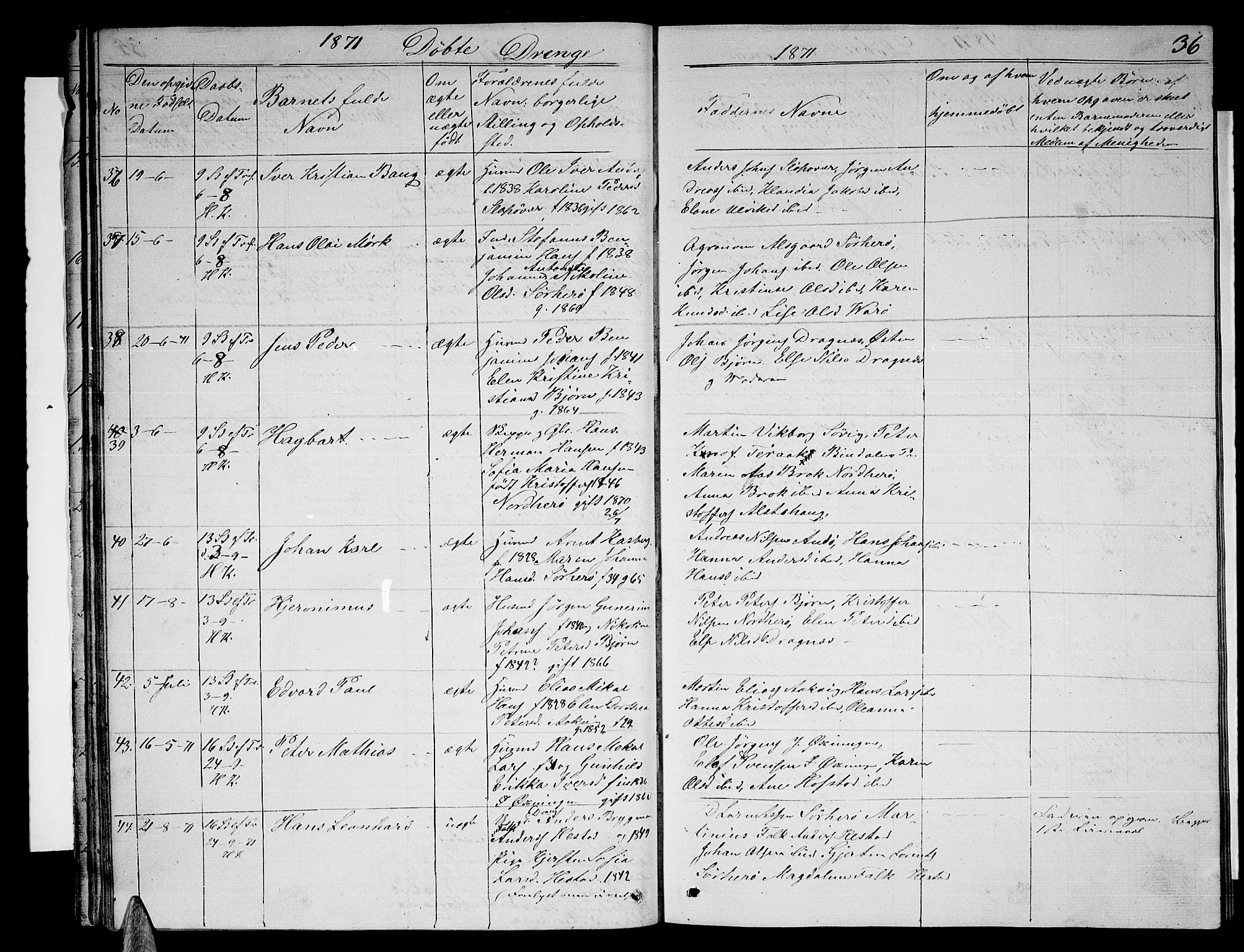 Ministerialprotokoller, klokkerbøker og fødselsregistre - Nordland, AV/SAT-A-1459/834/L0512: Parish register (copy) no. 834C03, 1862-1877, p. 37