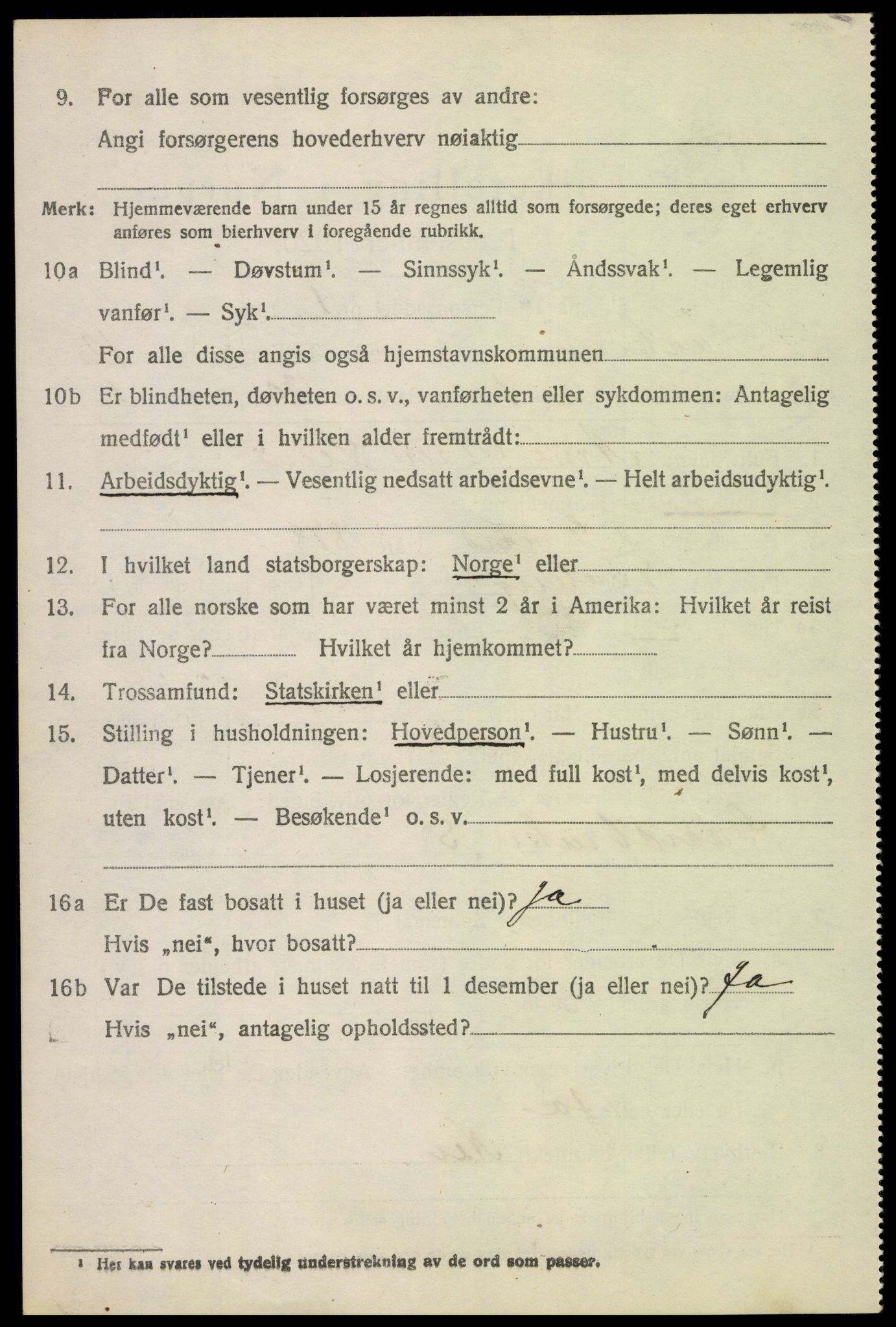 SAH, 1920 census for Fåberg, 1920, p. 12721