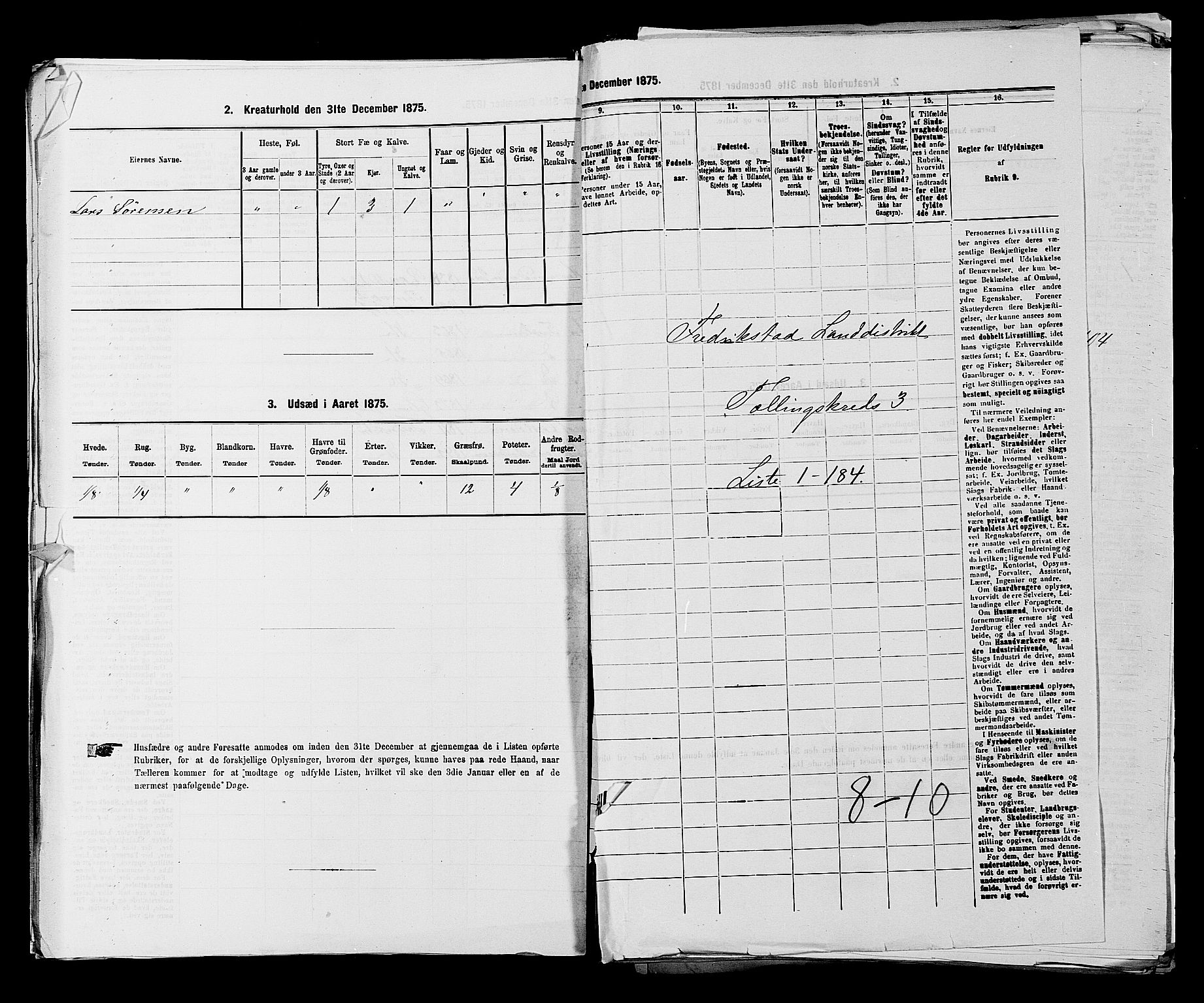 RA, 1875 census for 0132L Fredrikstad/Glemmen, 1875, p. 399