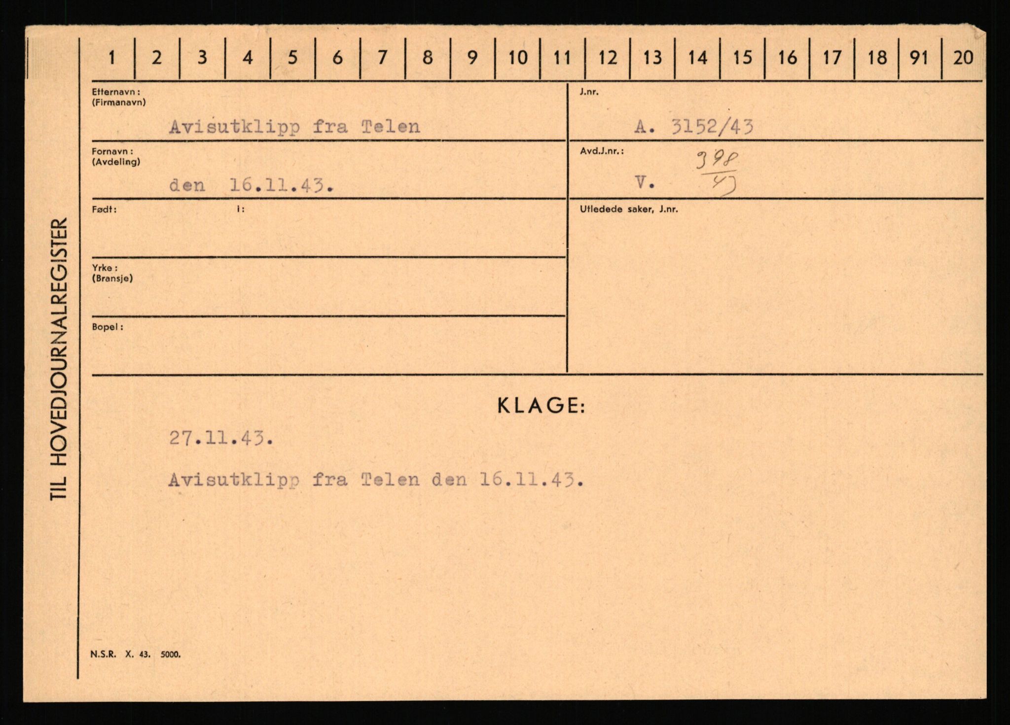 Statspolitiet - Hovedkontoret / Osloavdelingen, AV/RA-S-1329/C/Ca/L0002: Arneberg - Brand, 1943-1945, p. 814