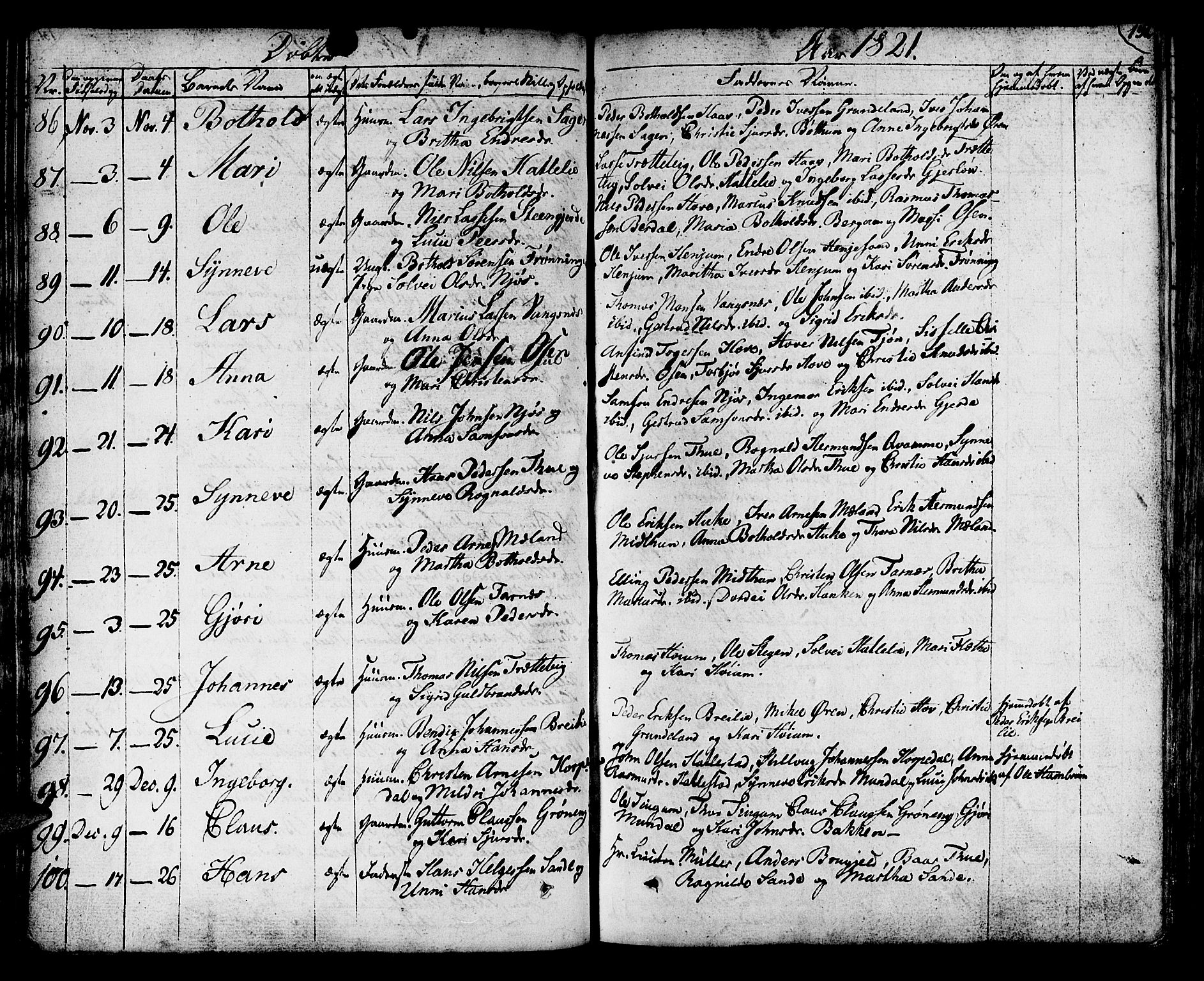 Leikanger sokneprestembete, AV/SAB-A-81001/H/Haa/Haaa/L0006: Parish register (official) no. A 6, 1810-1838, p. 132