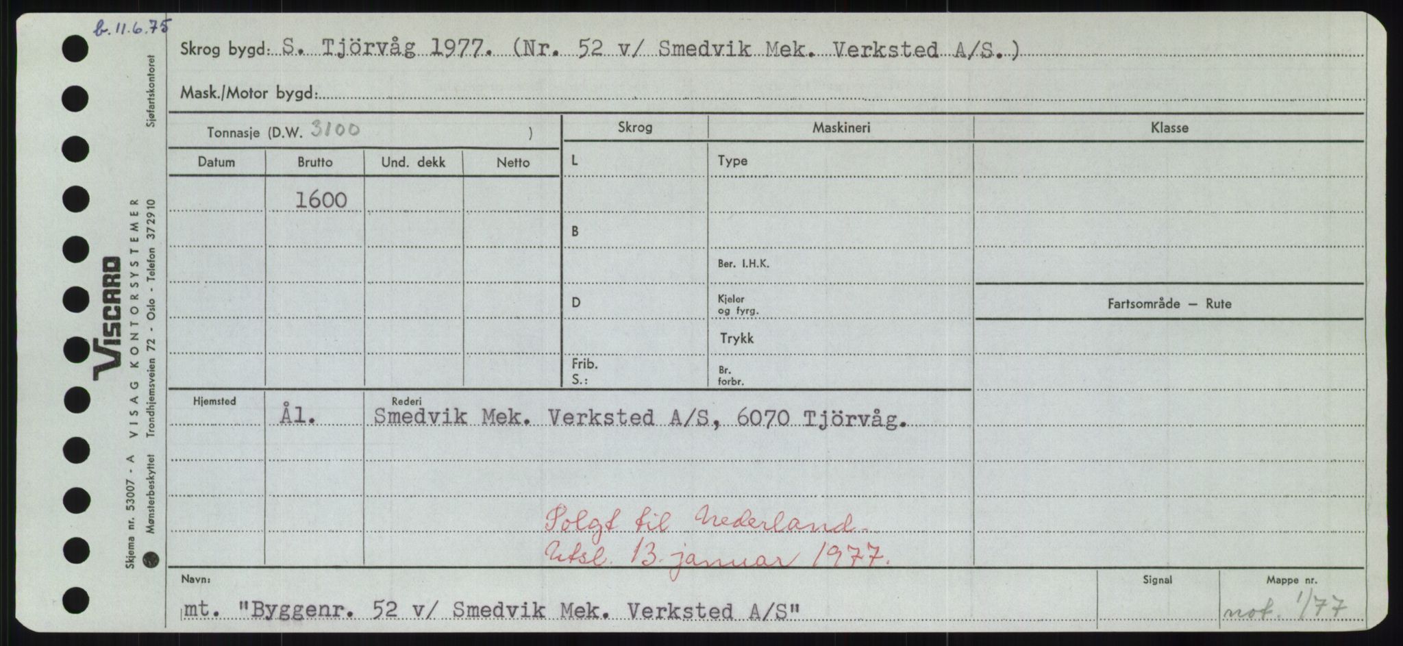 Sjøfartsdirektoratet med forløpere, Skipsmålingen, RA/S-1627/H/Hd/L0006: Fartøy, Byg-Båt, p. 591