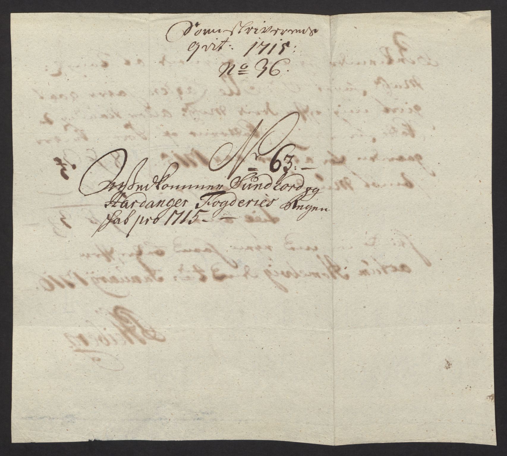 Rentekammeret inntil 1814, Reviderte regnskaper, Fogderegnskap, RA/EA-4092/R48/L2991: Fogderegnskap Sunnhordland og Hardanger, 1715, p. 411