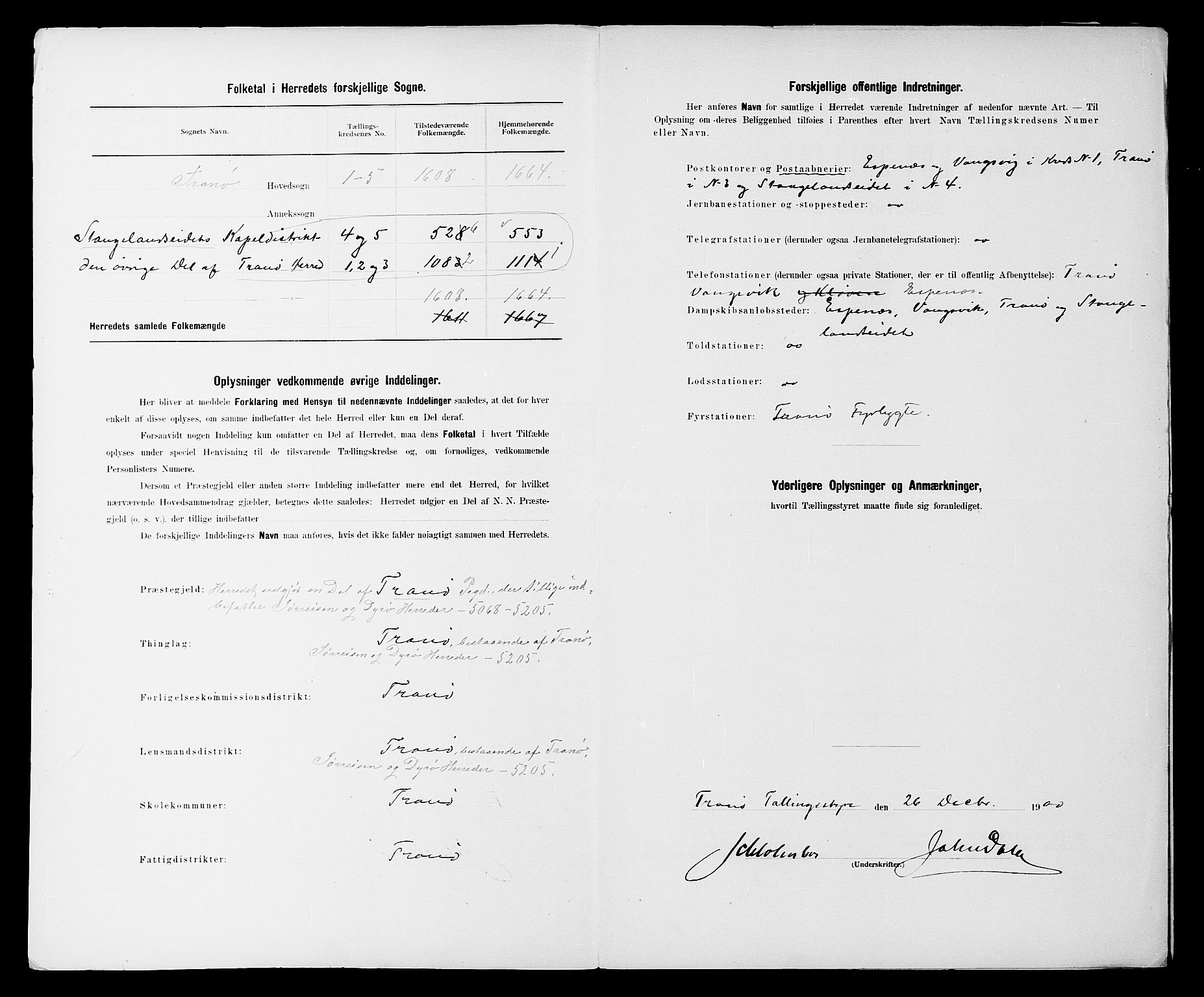 SATØ, 1900 census for Tranøy, 1900, p. 3