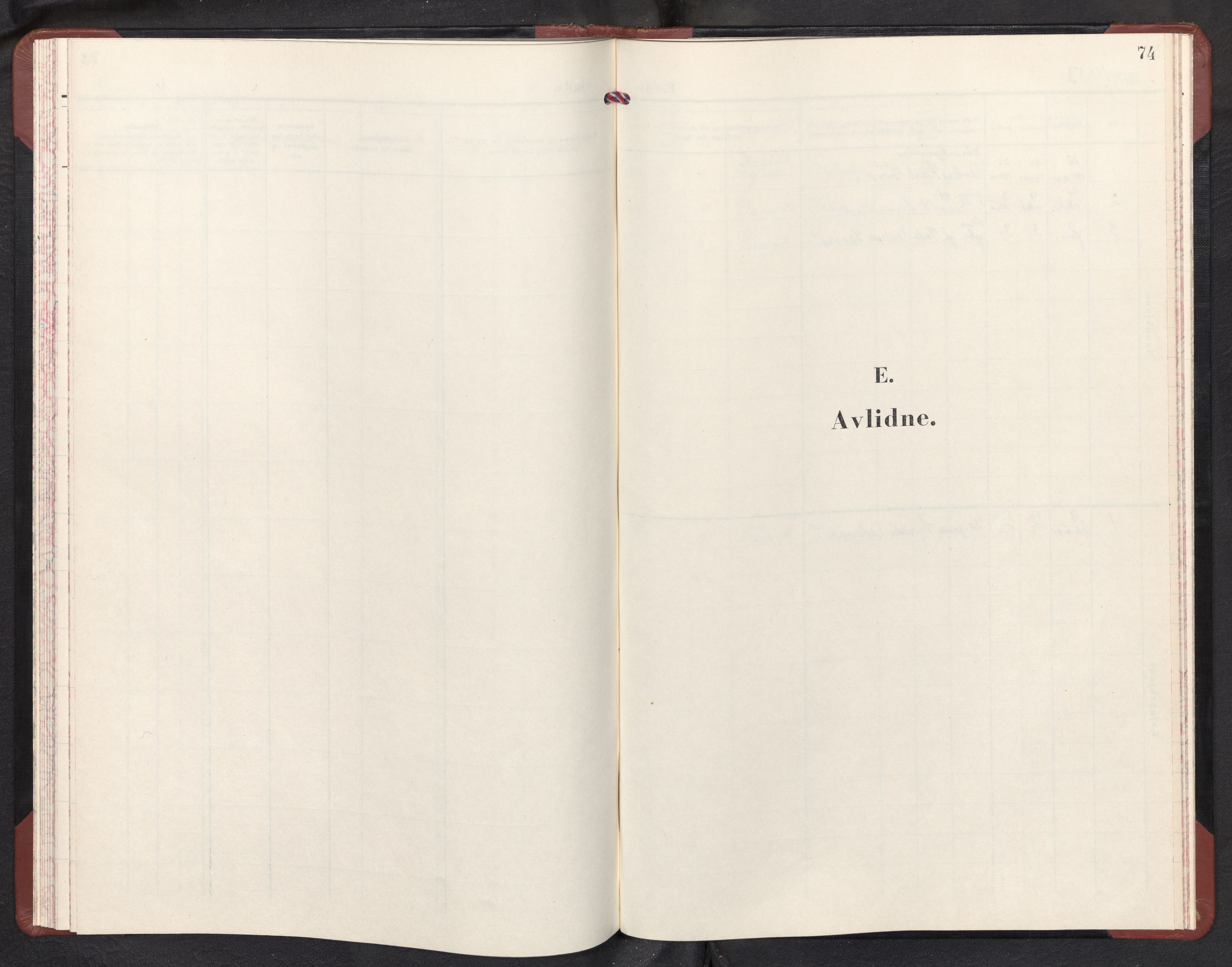 Davik sokneprestembete, AV/SAB-A-79701/H/Hab/Habd/L0004: Parish register (copy) no. D 4, 1953-1973, p. 73b-74a