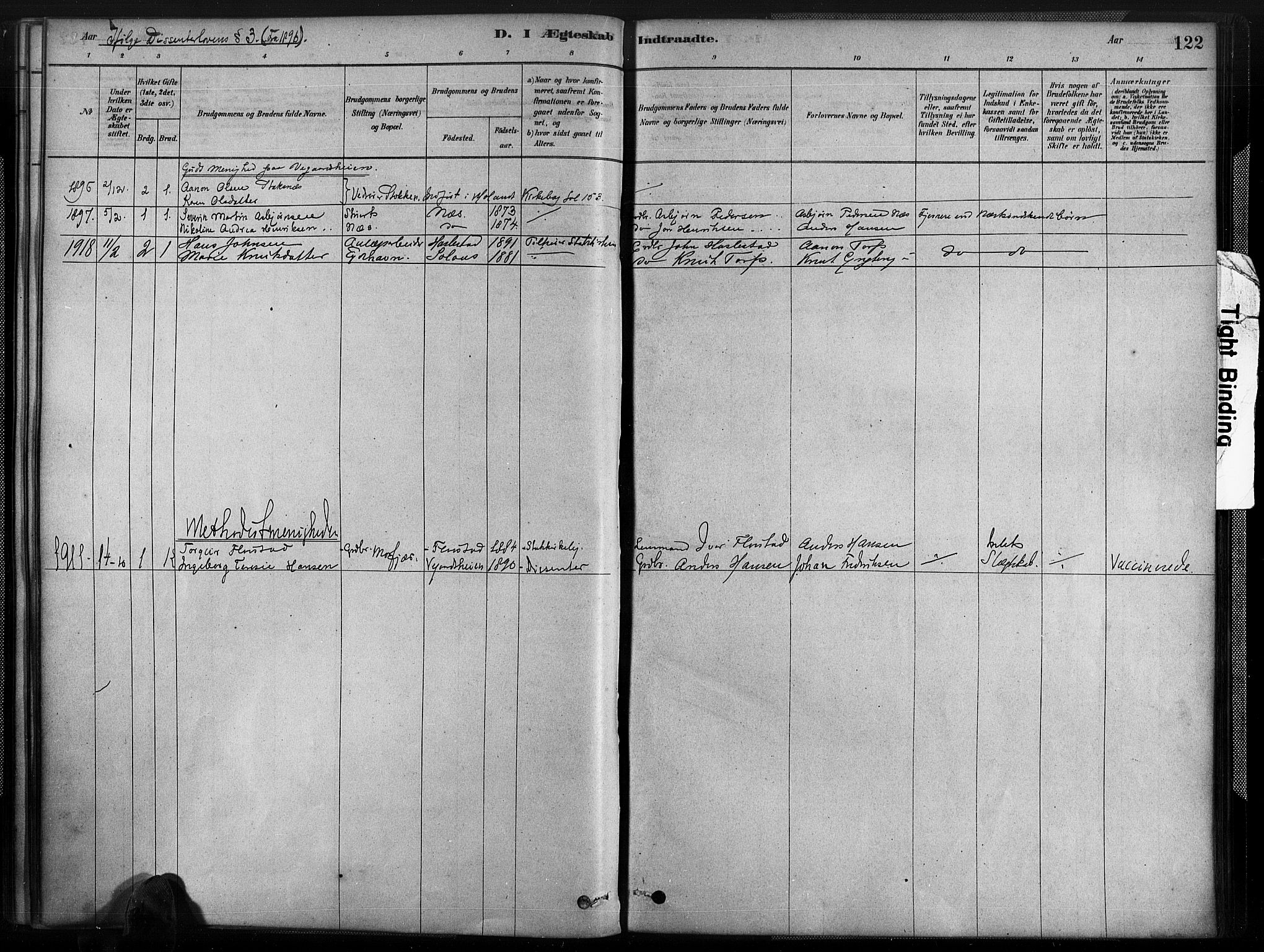 Austre Moland sokneprestkontor, SAK/1111-0001/F/Fa/Fab/L0001: Parish register (official) no. A 1, 1878-1898, p. 122