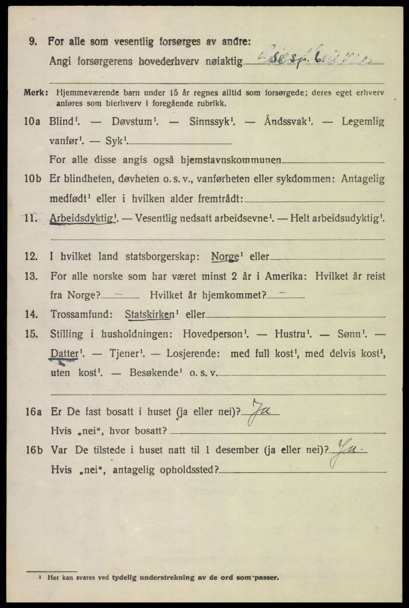 SAK, 1920 census for Spind, 1920, p. 570