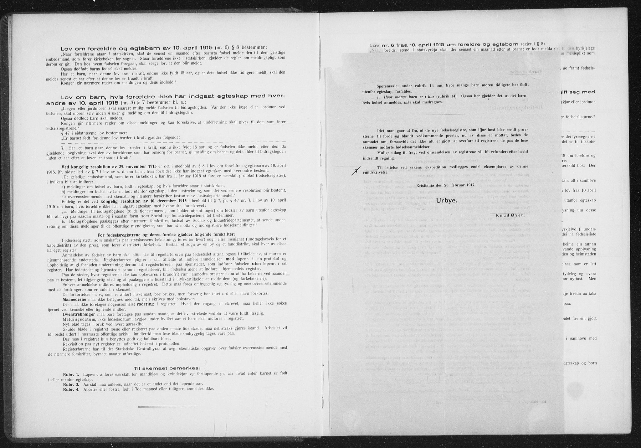 Ibestad sokneprestembete, SATØ/S-0077/I/Ic/L0061: Birth register no. 61, 1917-1929