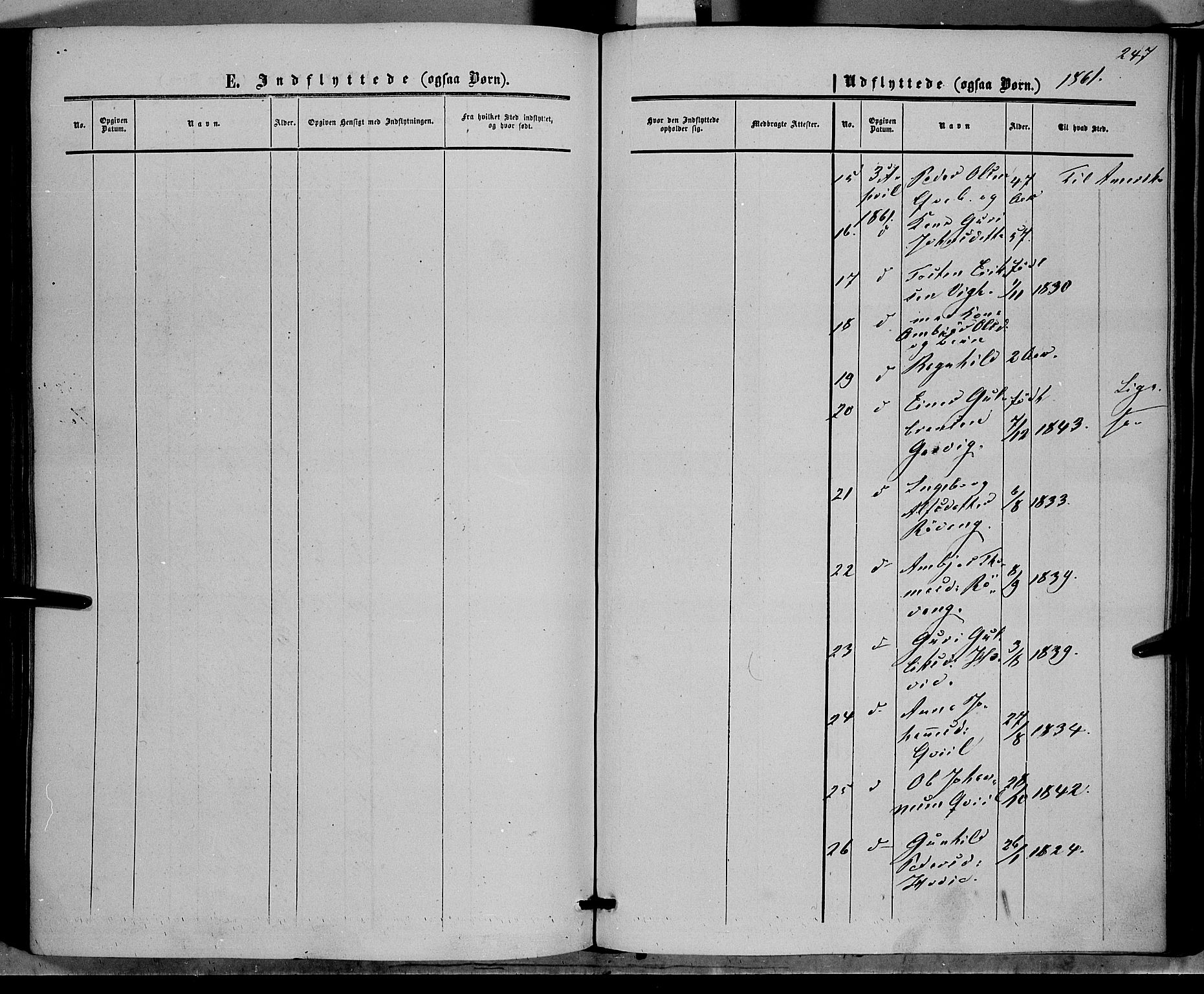 Vestre Slidre prestekontor, AV/SAH-PREST-136/H/Ha/Haa/L0002: Parish register (official) no. 2, 1856-1864, p. 247