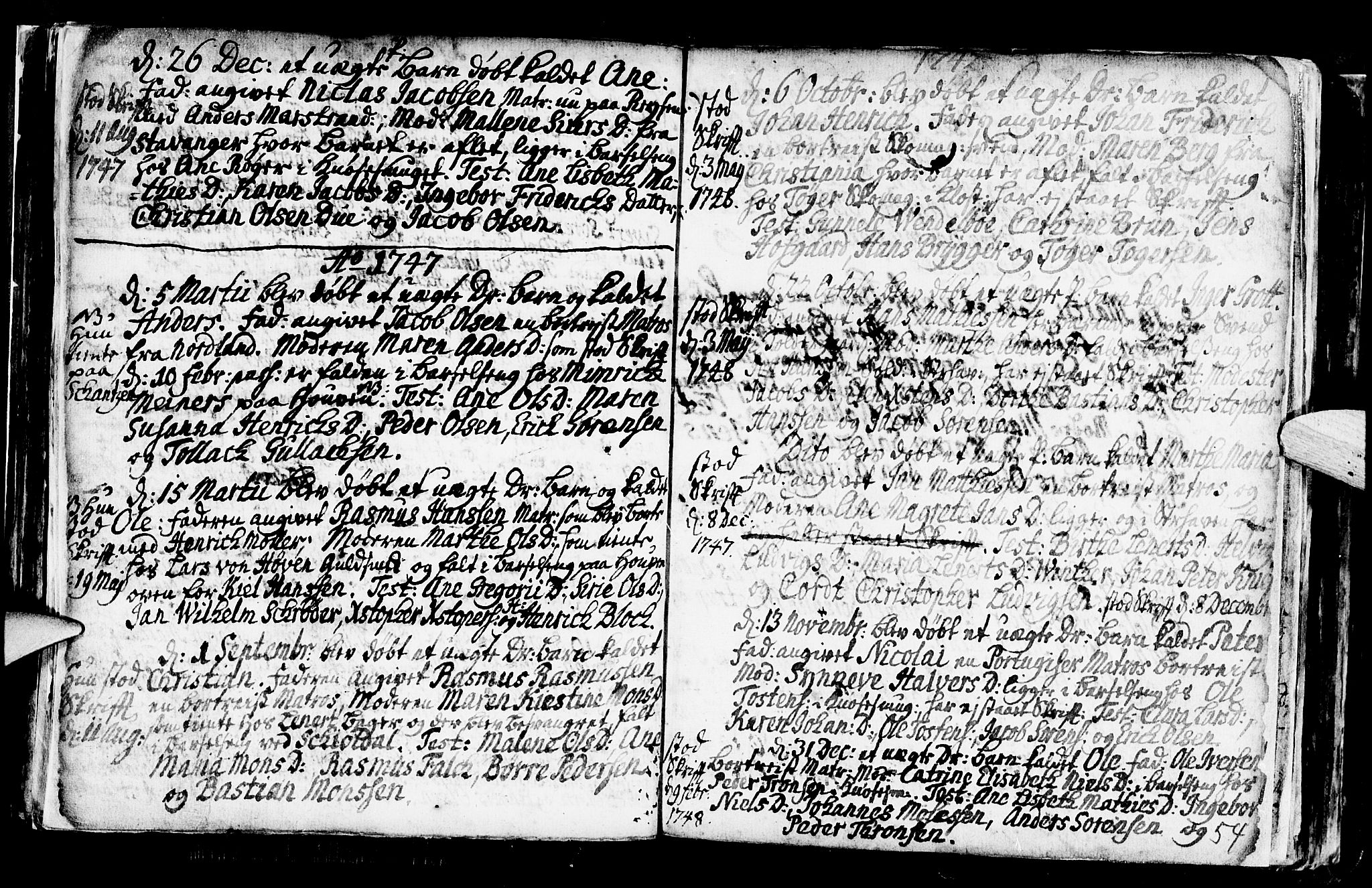 Nykirken Sokneprestembete, SAB/A-77101/H/Haa/L0001: Parish register (official) no. A 1, 1668-1820, p. 54