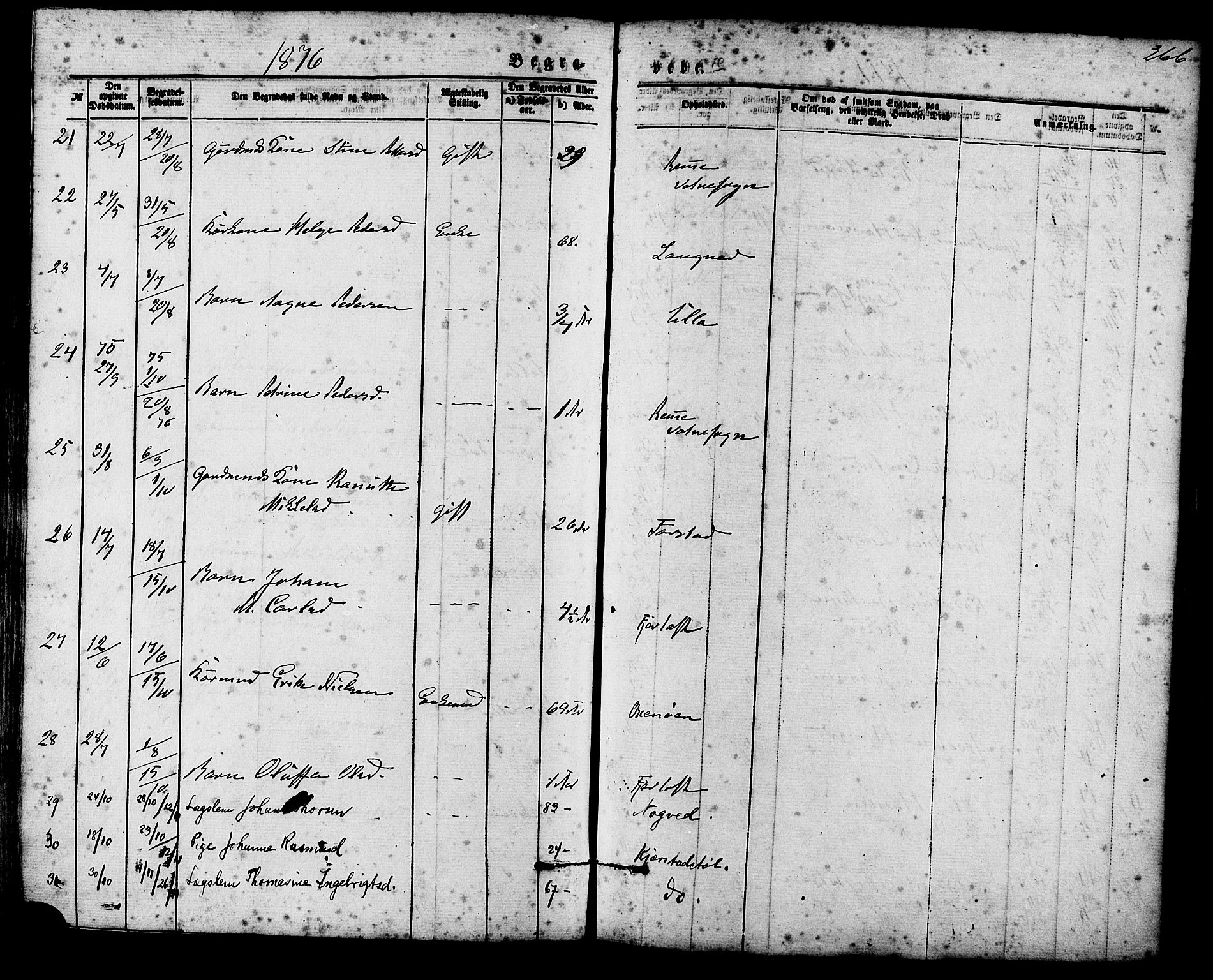 Ministerialprotokoller, klokkerbøker og fødselsregistre - Møre og Romsdal, AV/SAT-A-1454/536/L0500: Parish register (official) no. 536A09, 1876-1889, p. 266