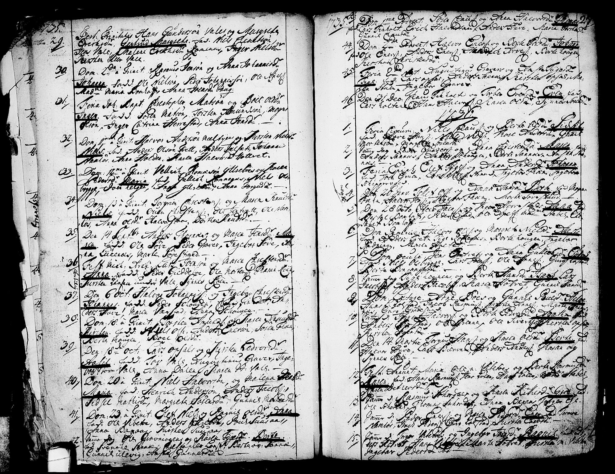 Holla kirkebøker, SAKO/A-272/F/Fa/L0001: Parish register (official) no. 1, 1717-1779, p. 27