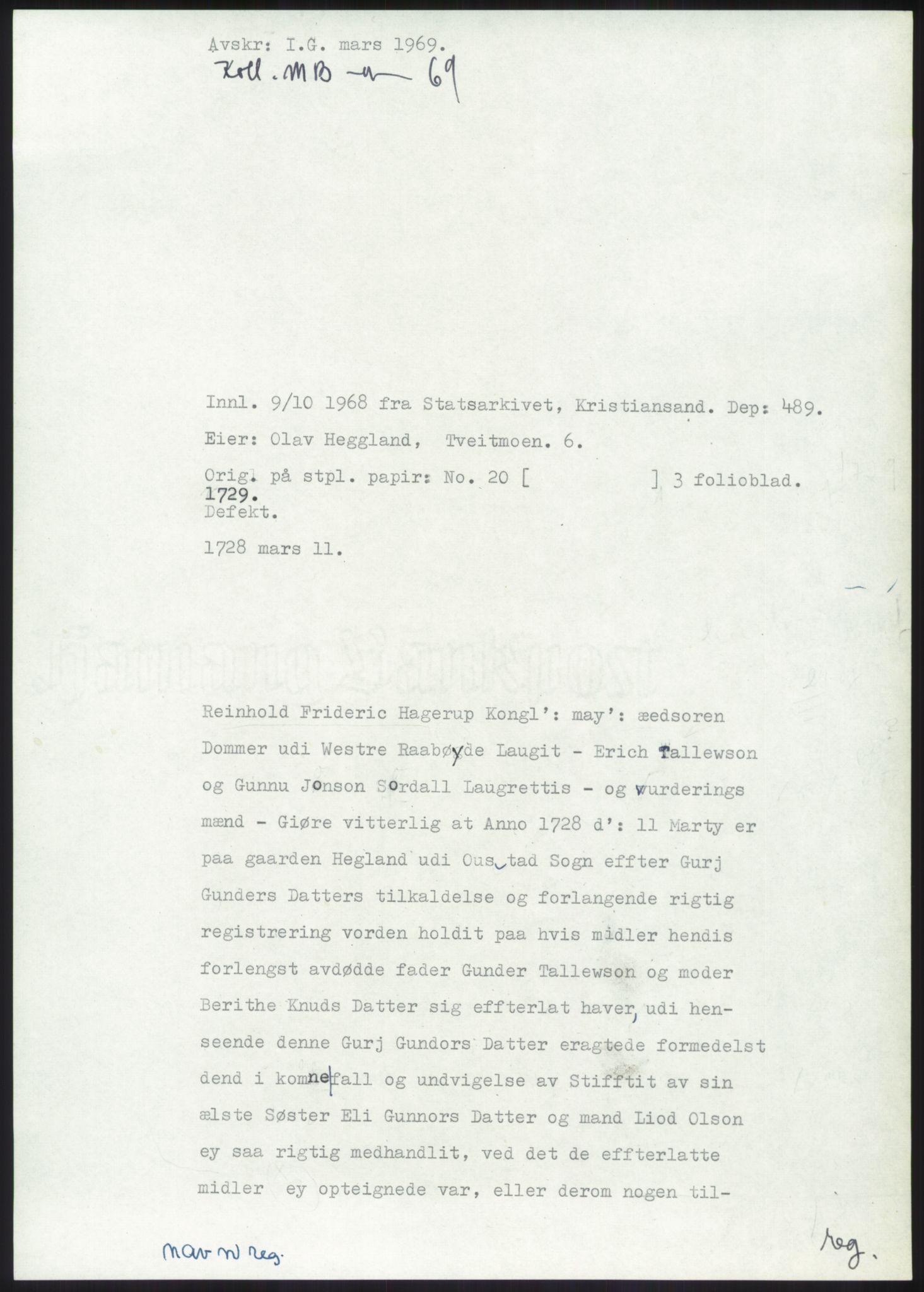 Samlinger til kildeutgivelse, Diplomavskriftsamlingen, RA/EA-4053/H/Ha, p. 1573