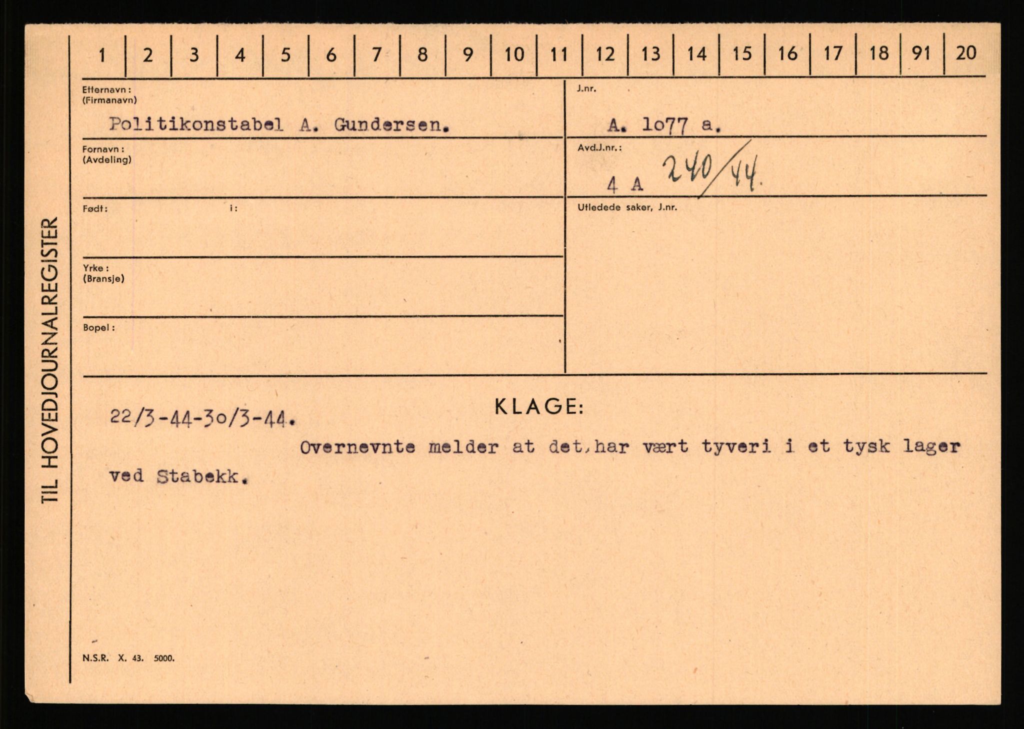 Statspolitiet - Hovedkontoret / Osloavdelingen, AV/RA-S-1329/C/Ca/L0005: Furali - Hamula, 1943-1945, p. 2881