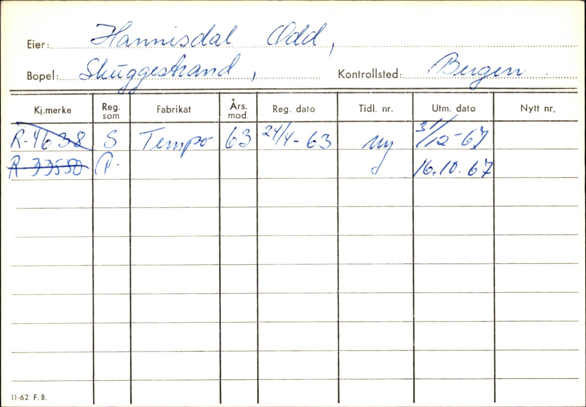 Statens vegvesen, Hordaland vegkontor, SAB/A-5201/2/Ha/L0018: R-eierkort H, 1920-1971, p. 844