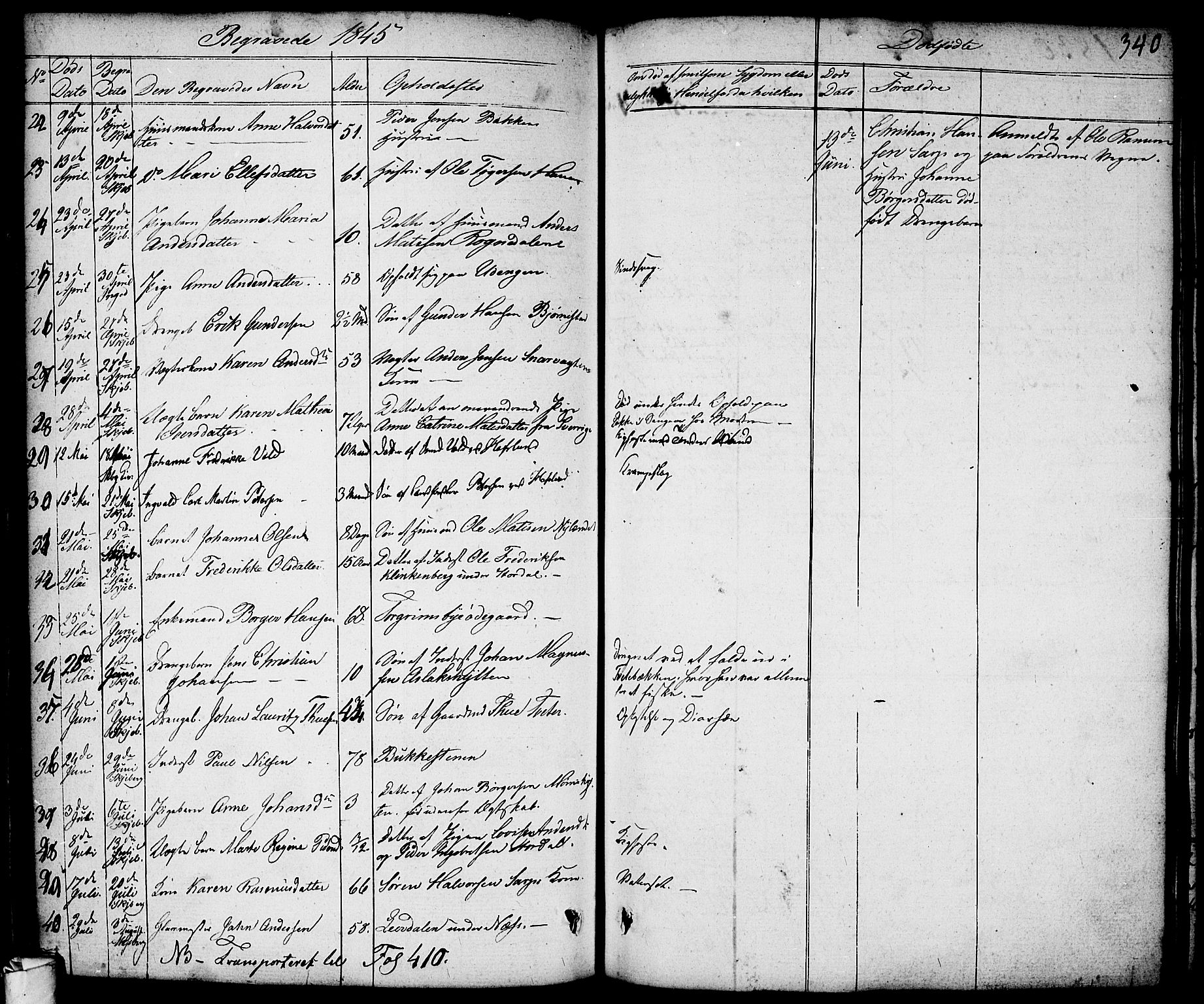 Skjeberg prestekontor Kirkebøker, AV/SAO-A-10923/F/Fa/L0005: Parish register (official) no. I 5, 1830-1845, p. 340