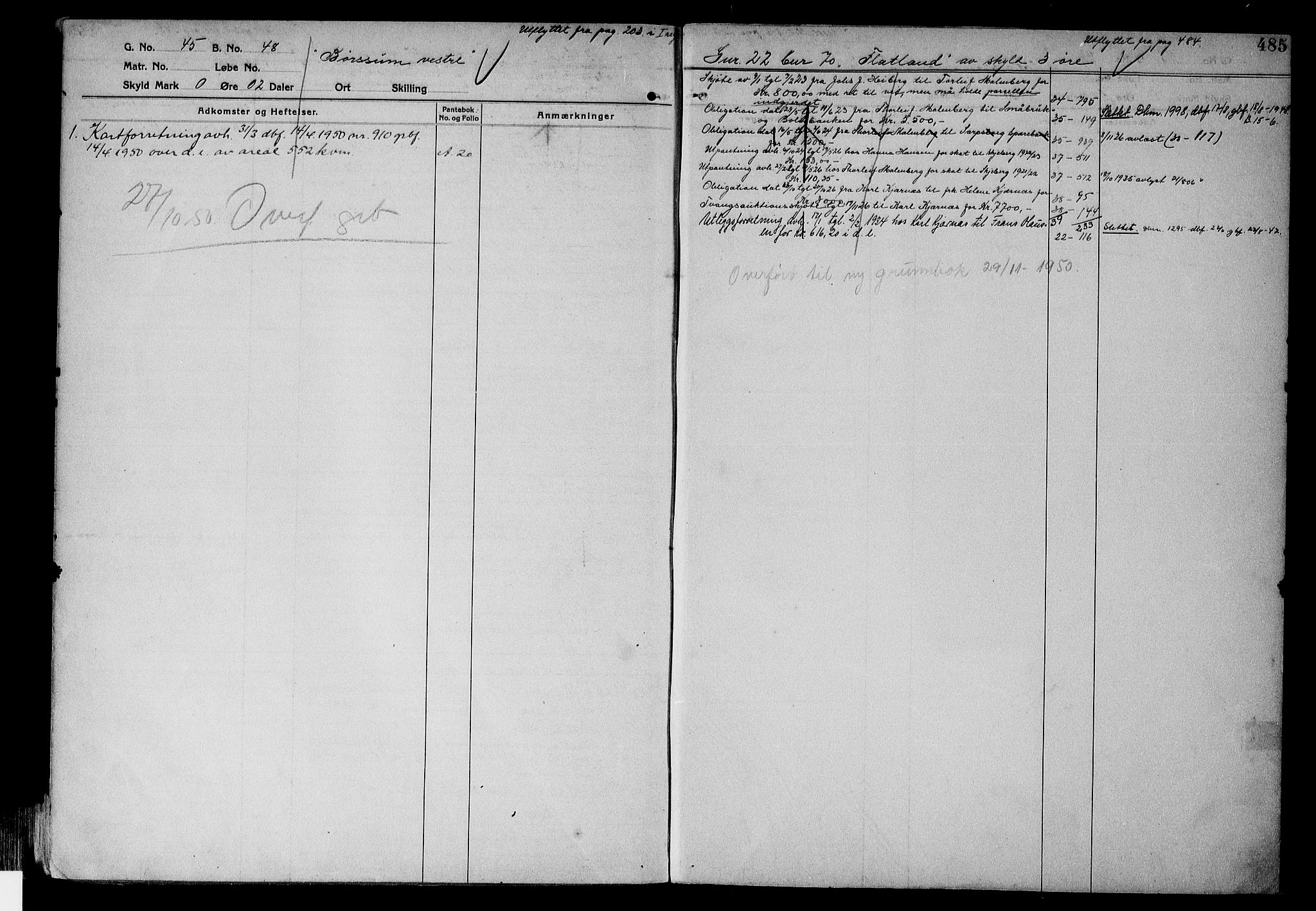 Tune sorenskriveri, AV/SAO-A-10470/G/Ga/Gab/Gabf/L0002b: Mortgage register no. VI 2b, 1910-1953, p. 485