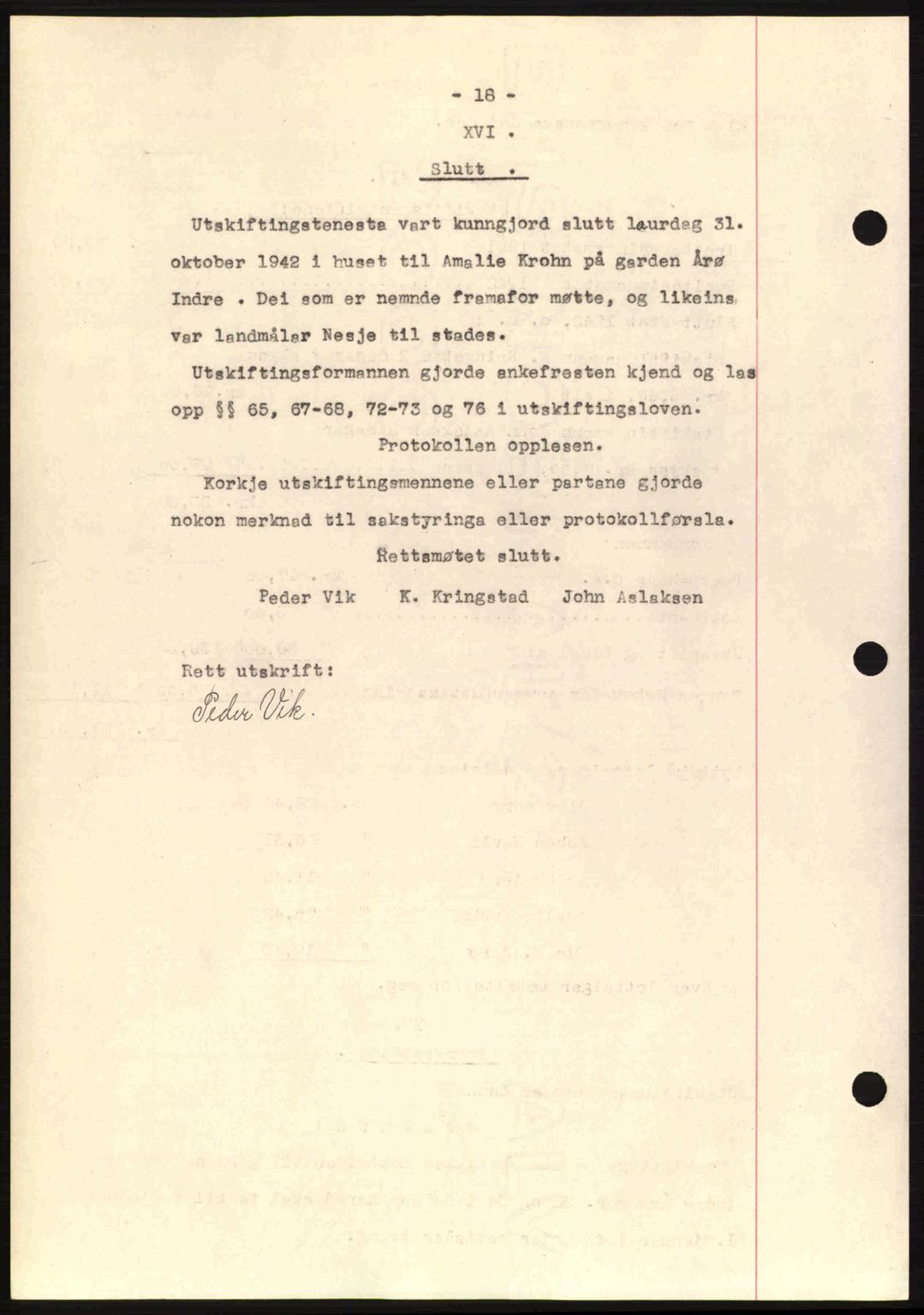 Romsdal sorenskriveri, AV/SAT-A-4149/1/2/2C: Mortgage book no. A13, 1942-1943, Diary no: : 2551/1942