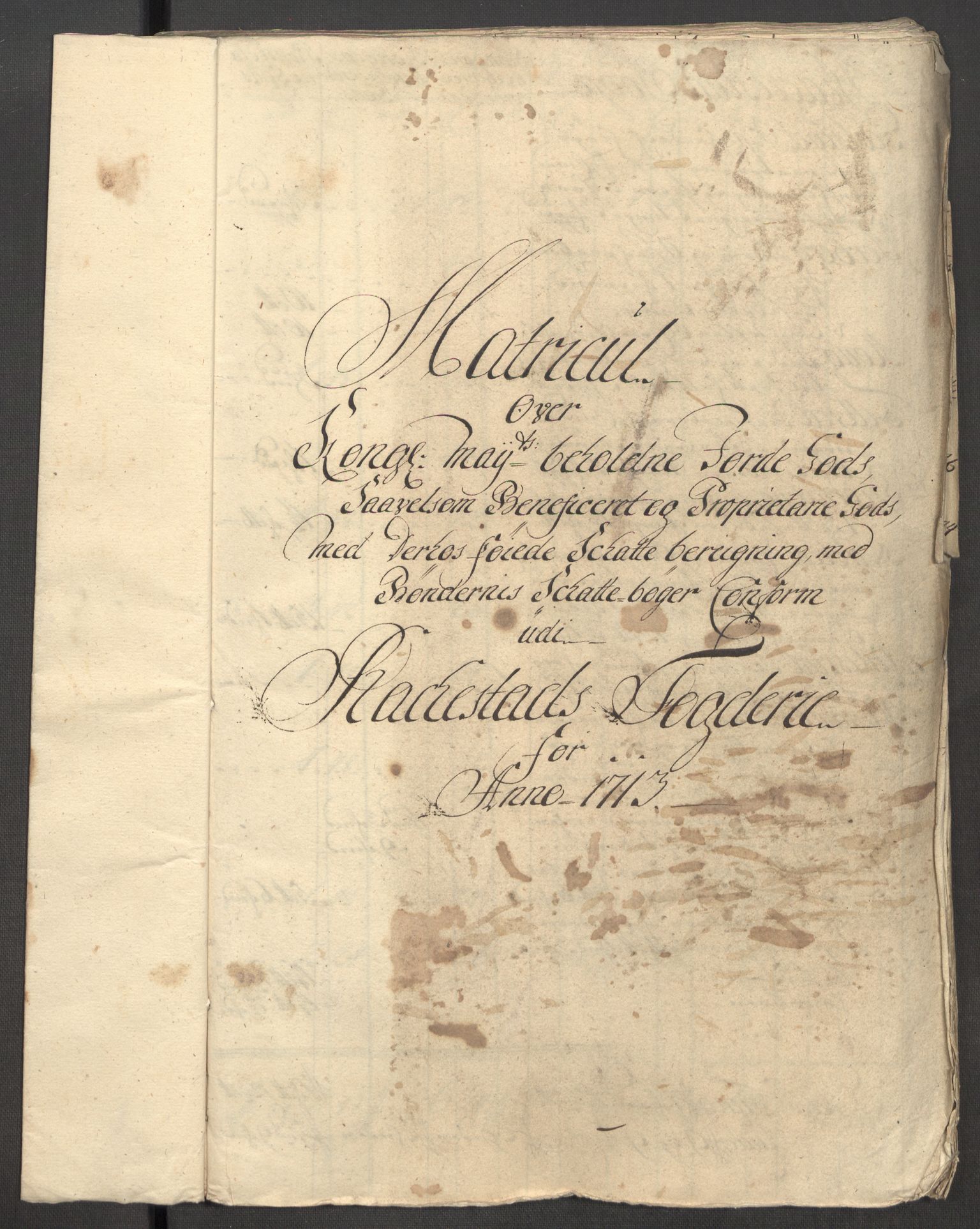 Rentekammeret inntil 1814, Reviderte regnskaper, Fogderegnskap, RA/EA-4092/R07/L0306: Fogderegnskap Rakkestad, Heggen og Frøland, 1713, p. 15