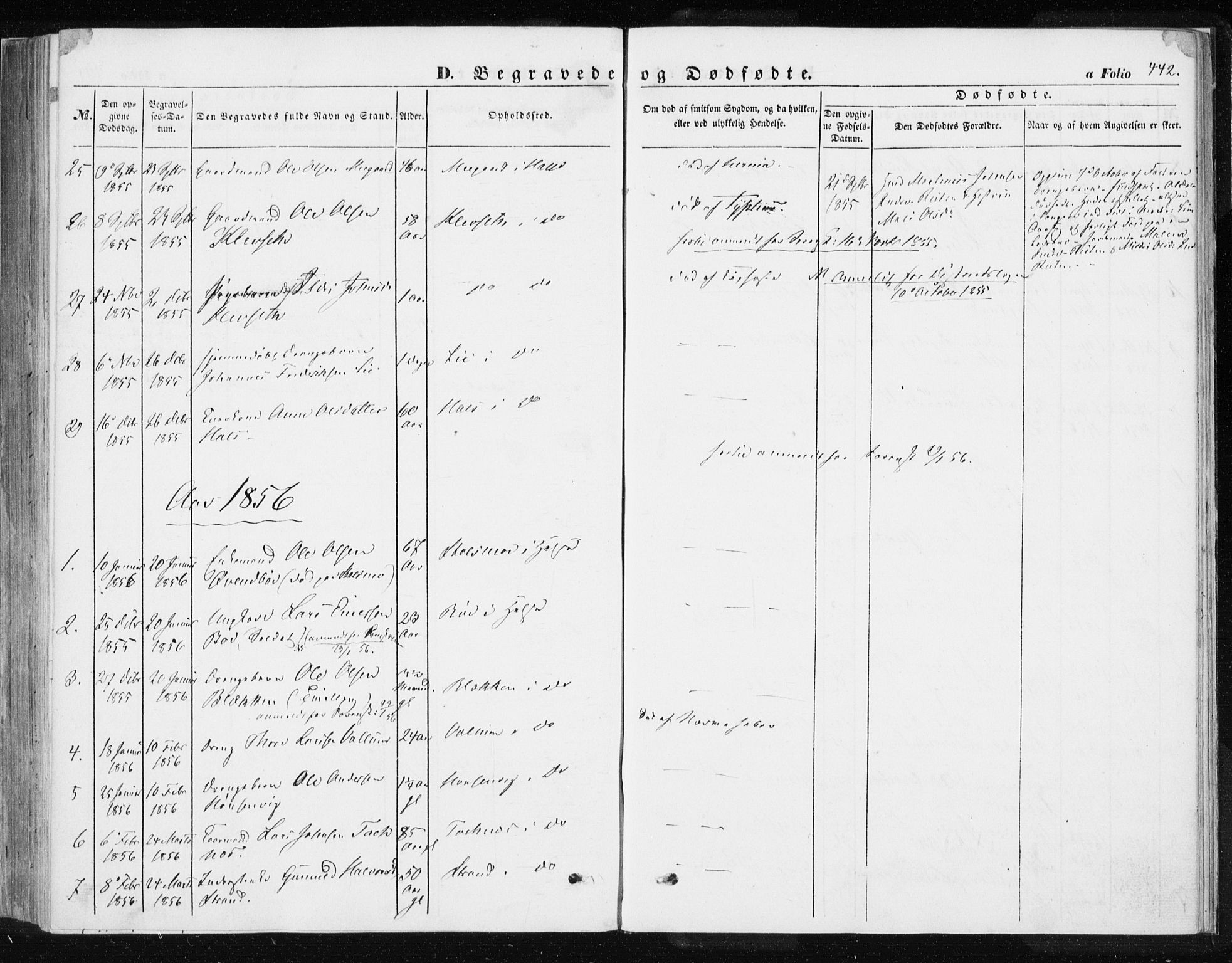 Ministerialprotokoller, klokkerbøker og fødselsregistre - Møre og Romsdal, SAT/A-1454/576/L0883: Parish register (official) no. 576A01, 1849-1865, p. 442