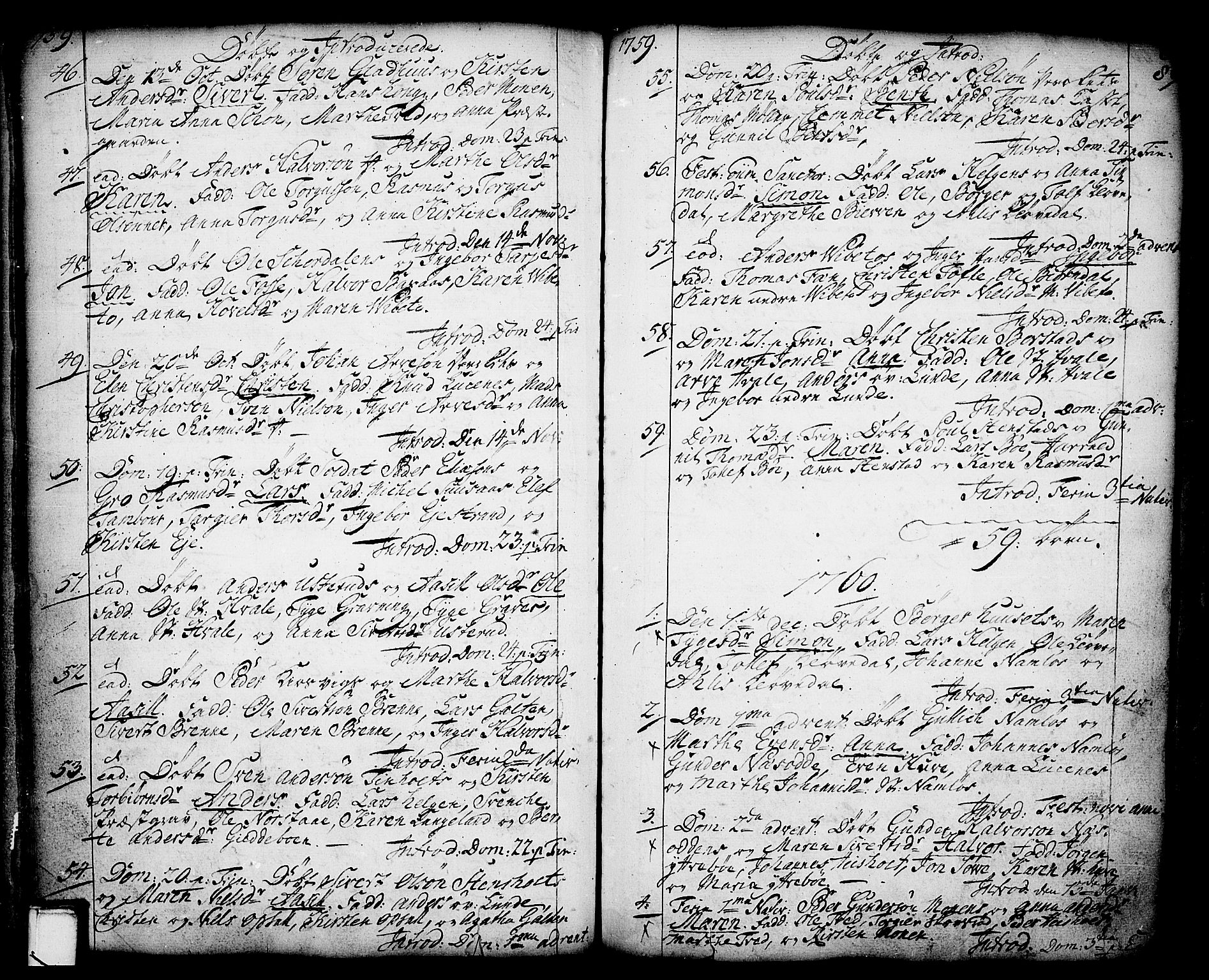 Holla kirkebøker, SAKO/A-272/F/Fa/L0001: Parish register (official) no. 1, 1717-1779, p. 80