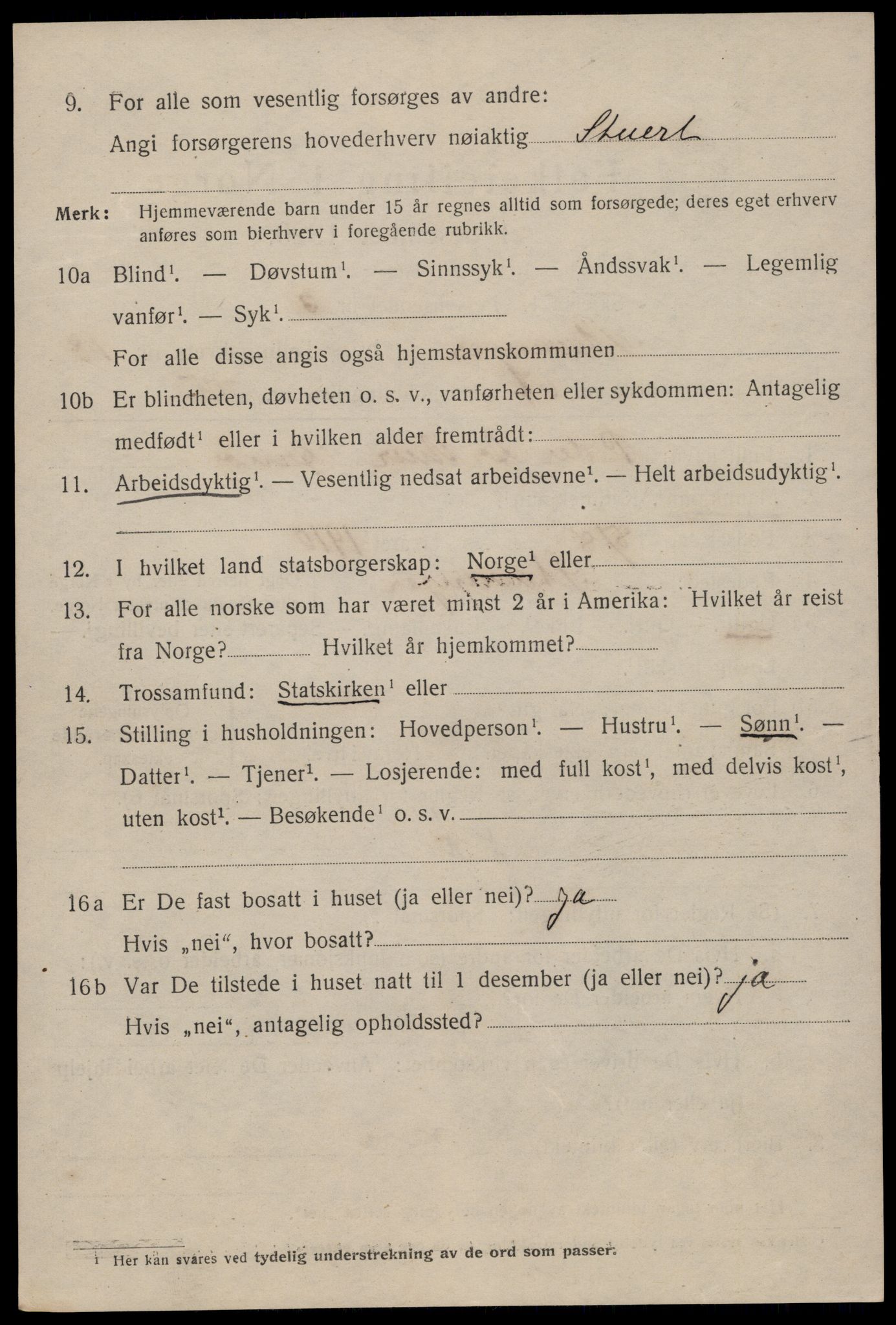 SAST, 1920 census for Stavanger, 1920, p. 117379