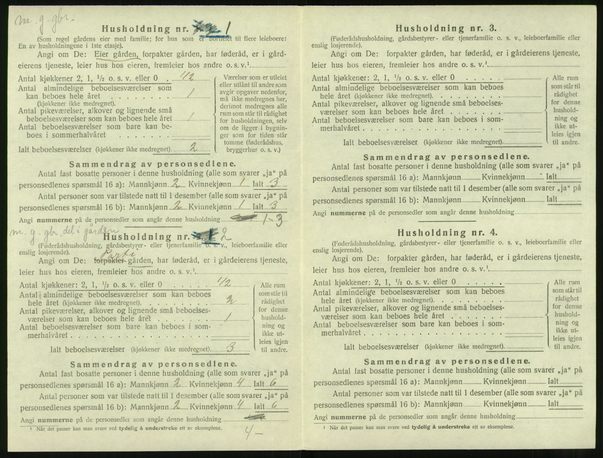 SAT, 1920 census for Hareid, 1920, p. 532