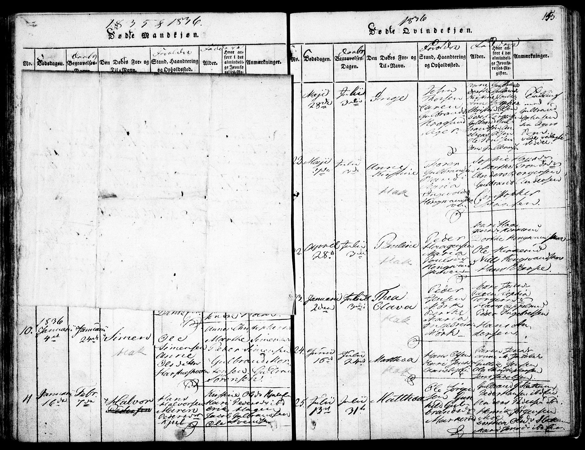 Nittedal prestekontor Kirkebøker, AV/SAO-A-10365a/F/Fa/L0003: Parish register (official) no. I 3, 1814-1836, p. 155