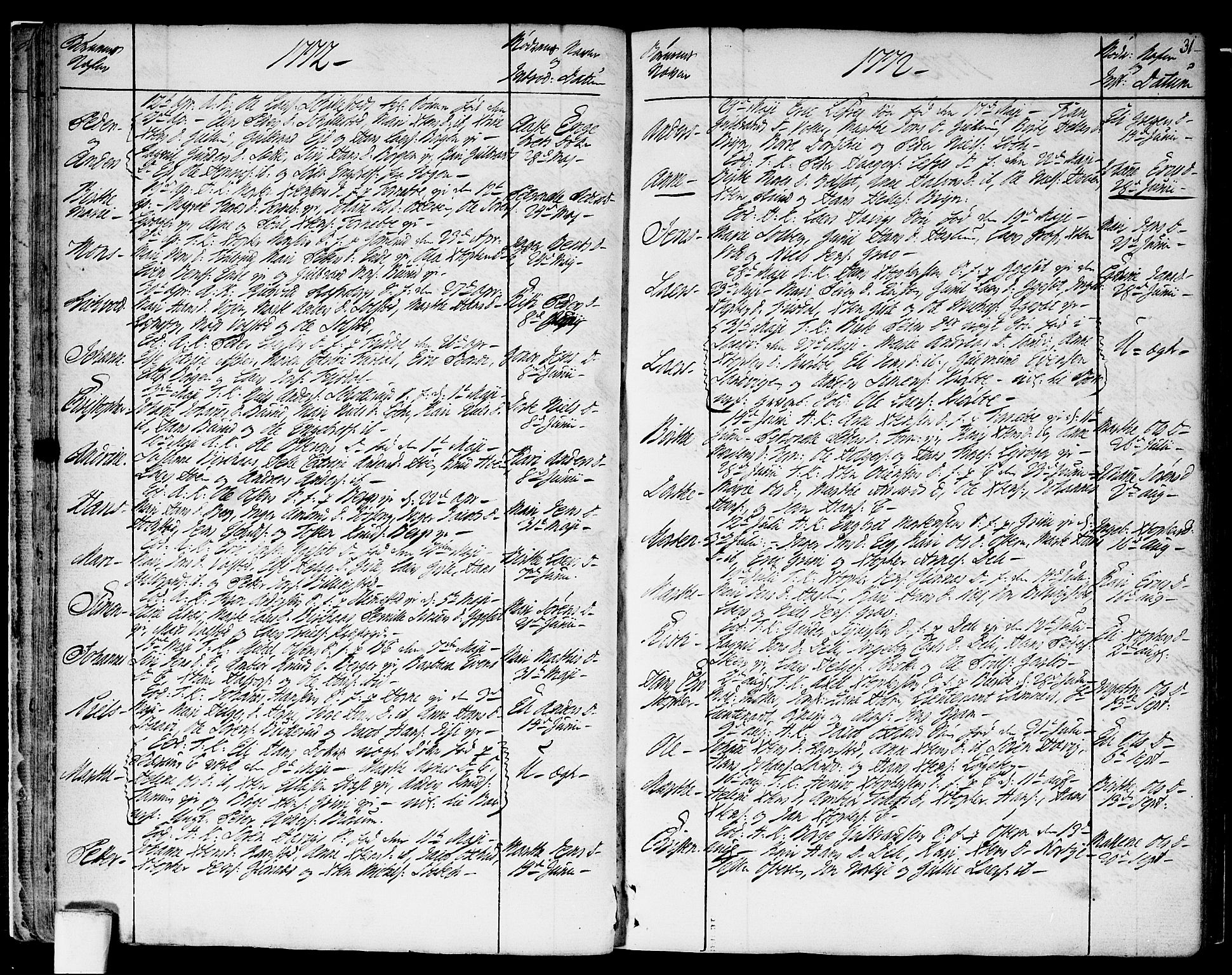 Asker prestekontor Kirkebøker, AV/SAO-A-10256a/F/Fa/L0003: Parish register (official) no. I 3, 1767-1807, p. 31