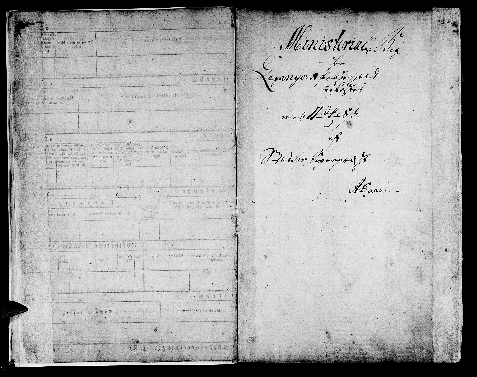 Leikanger sokneprestembete, AV/SAB-A-81001/H/Haa/Haaa/L0006: Parish register (official) no. A 6, 1810-1838