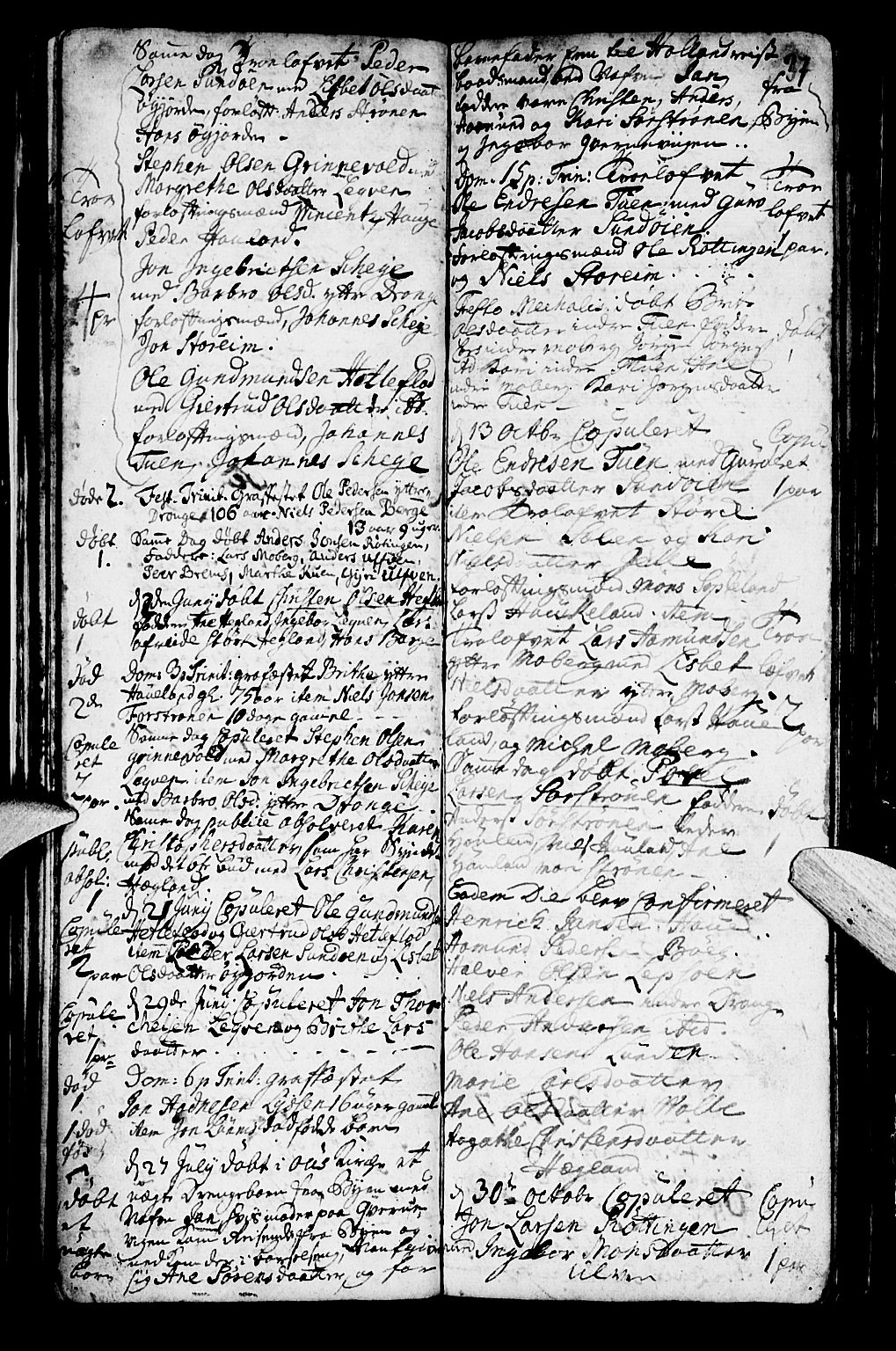 Os sokneprestembete, SAB/A-99929: Parish register (official) no. A 2, 1723-1758, p. 37