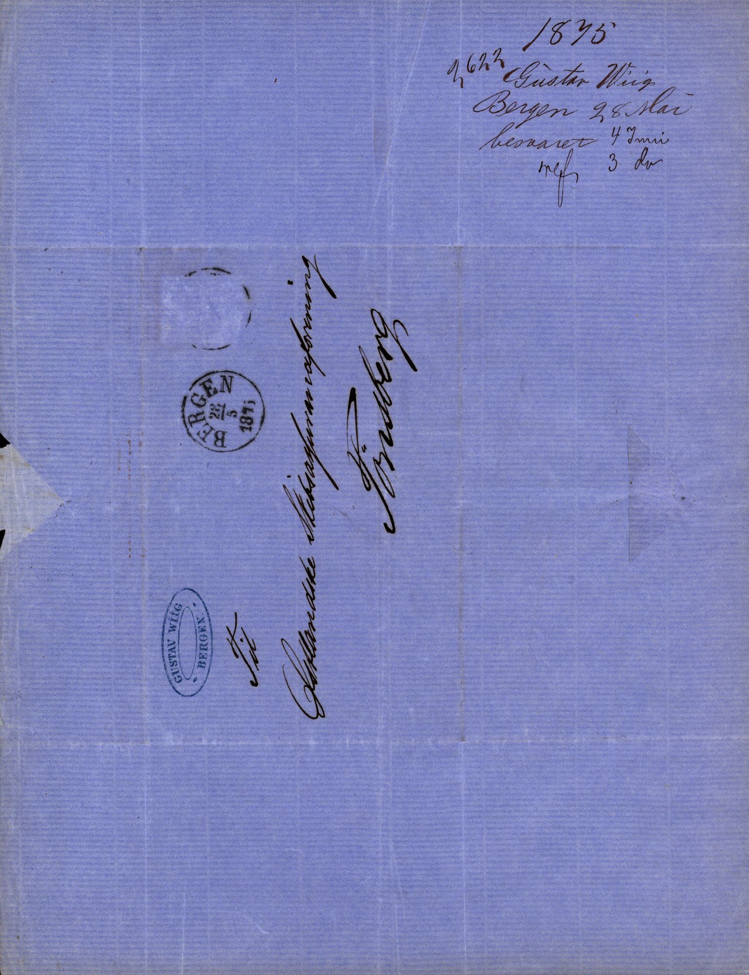 Pa 63 - Østlandske skibsassuranceforening, VEMU/A-1079/G/Ga/L0005/0013: Havaridokumenter / Norge, 1873