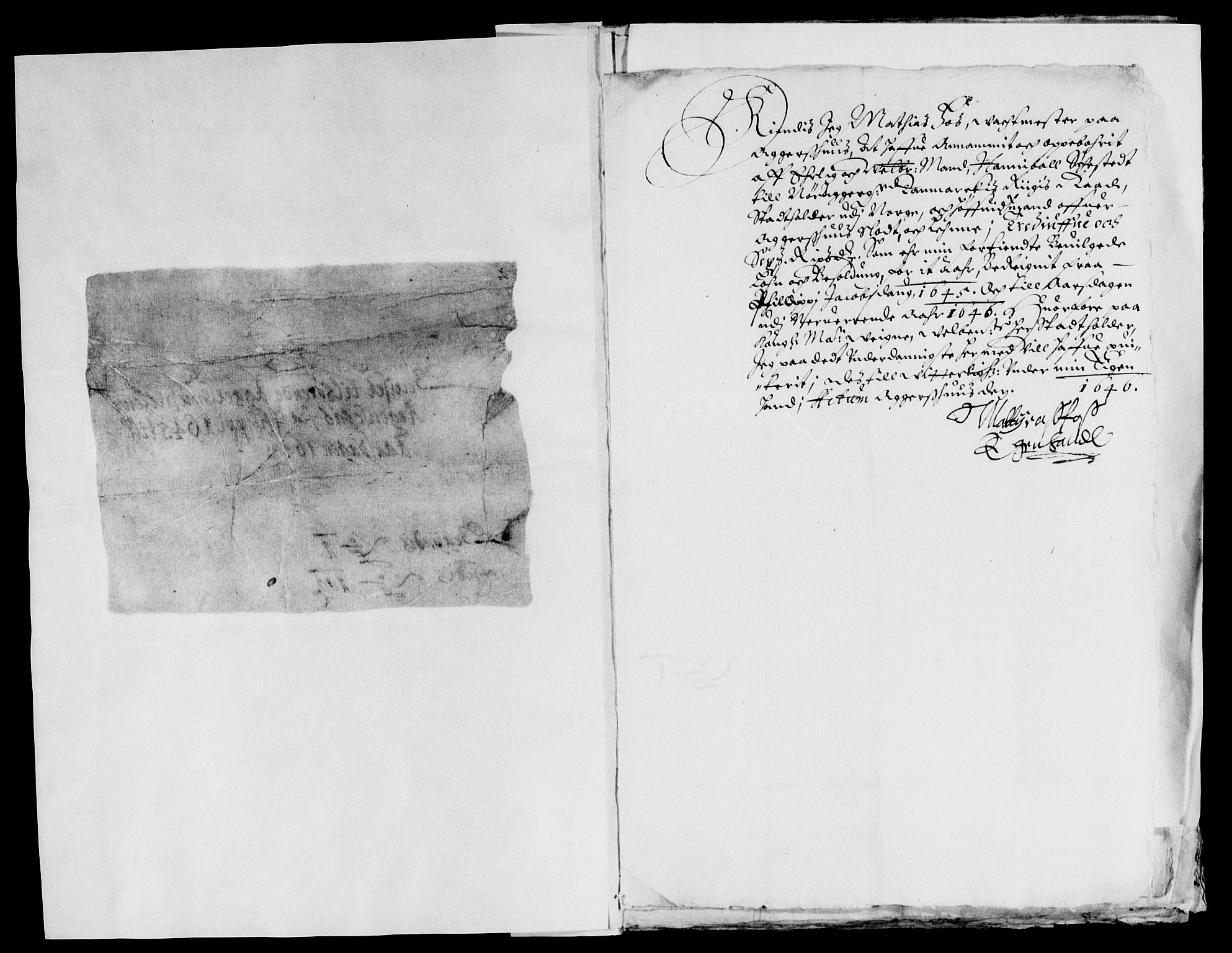 Rentekammeret inntil 1814, Reviderte regnskaper, Lensregnskaper, AV/RA-EA-5023/R/Rb/Rba/L0184: Akershus len, 1645-1646