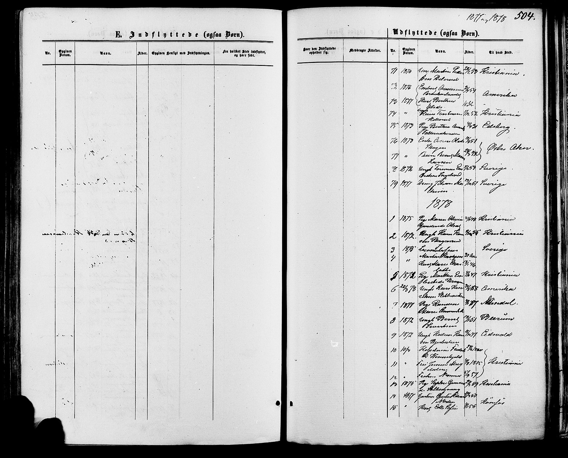 Vinger prestekontor, SAH/PREST-024/H/Ha/Haa/L0012: Parish register (official) no. 12, 1871-1880, p. 504