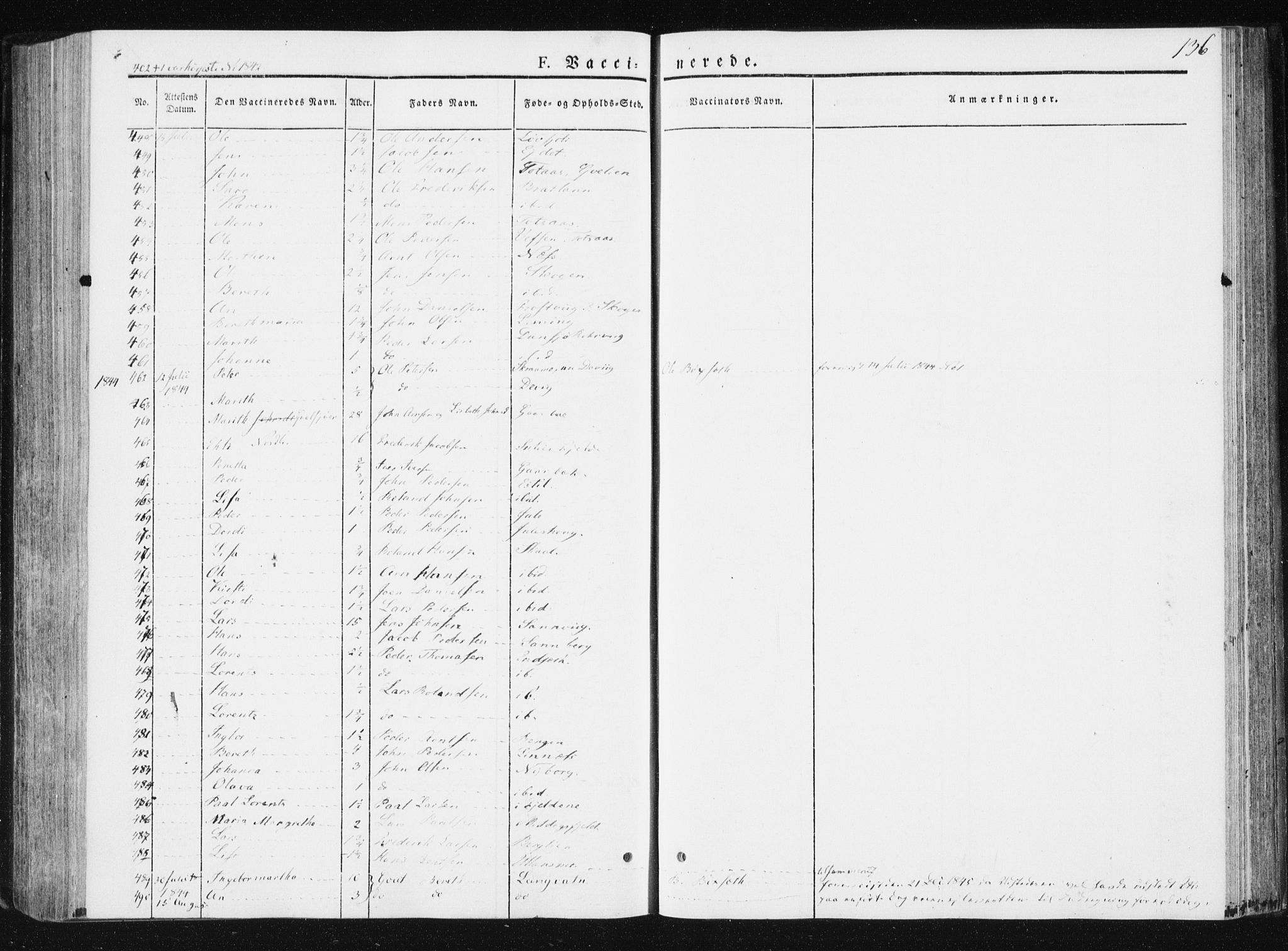 Ministerialprotokoller, klokkerbøker og fødselsregistre - Nord-Trøndelag, SAT/A-1458/749/L0470: Parish register (official) no. 749A04, 1834-1853, p. 136