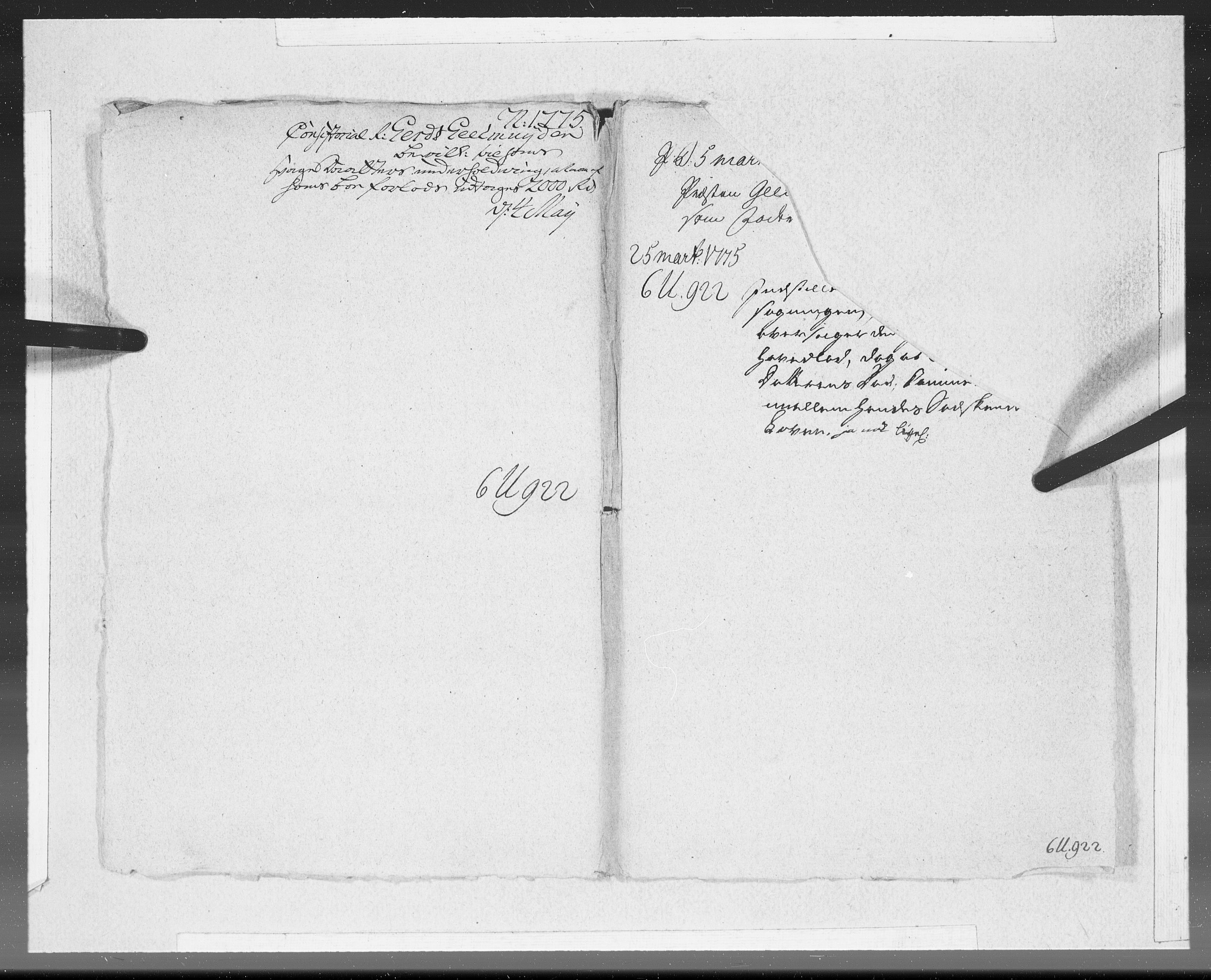 Danske Kanselli 1572-1799, AV/RA-EA-3023/F/Fc/Fcc/Fcca/L0216: Norske innlegg 1572-1799, 1775, p. 135