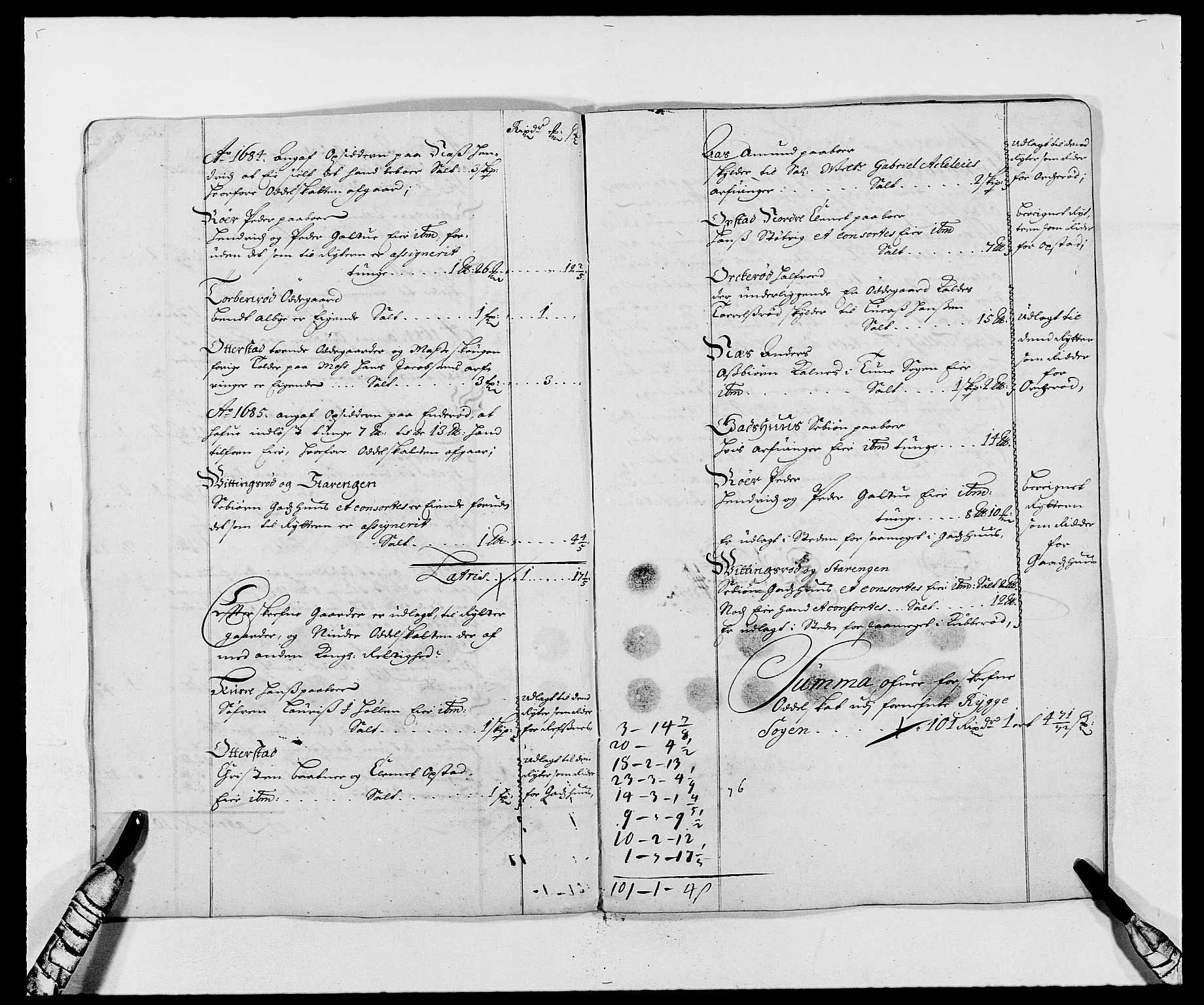 Rentekammeret inntil 1814, Reviderte regnskaper, Fogderegnskap, AV/RA-EA-4092/R02/L0105: Fogderegnskap Moss og Verne kloster, 1685-1687, p. 220