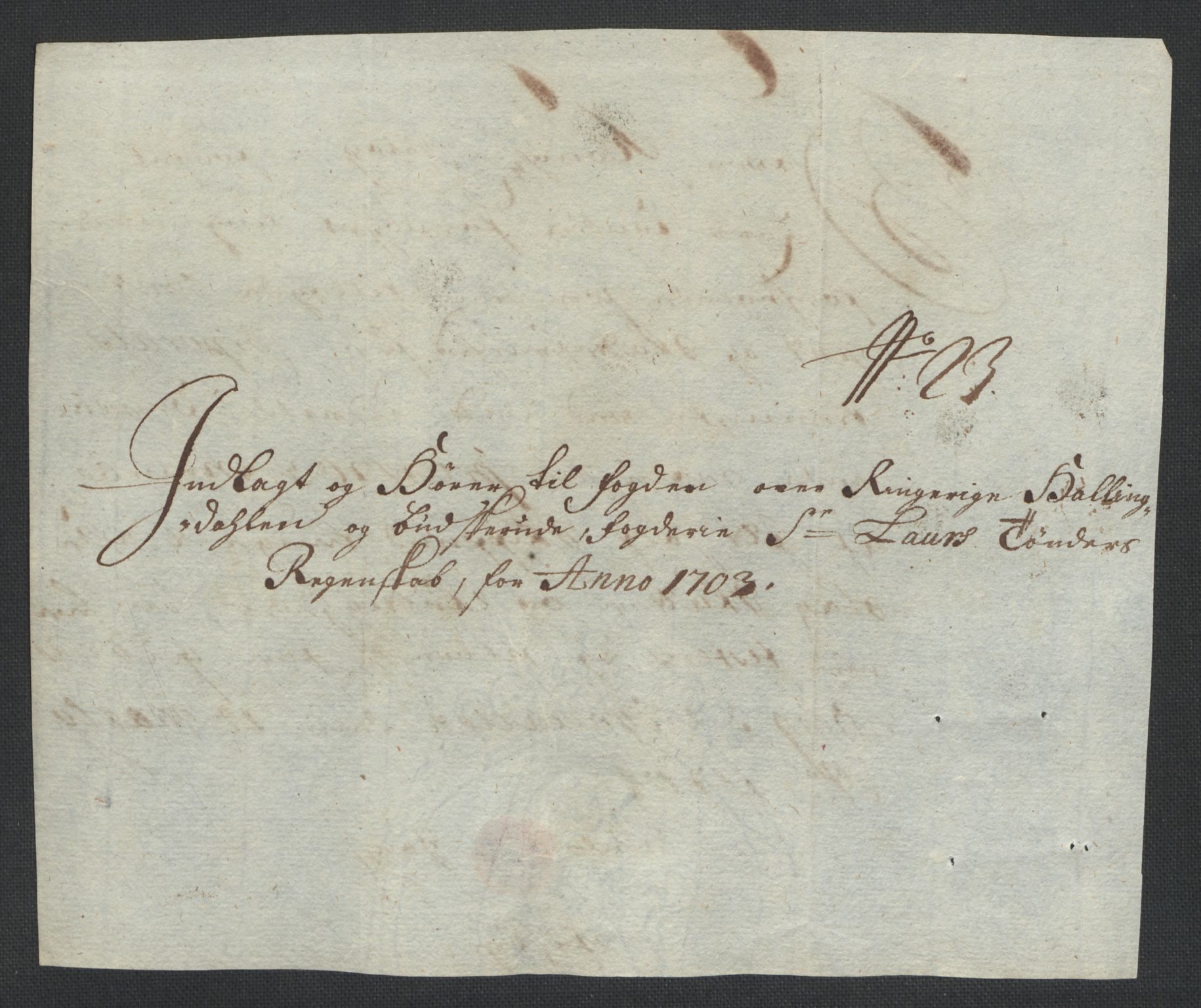 Rentekammeret inntil 1814, Reviderte regnskaper, Fogderegnskap, AV/RA-EA-4092/R22/L1461: Fogderegnskap Ringerike, Hallingdal og Buskerud, 1703, p. 245