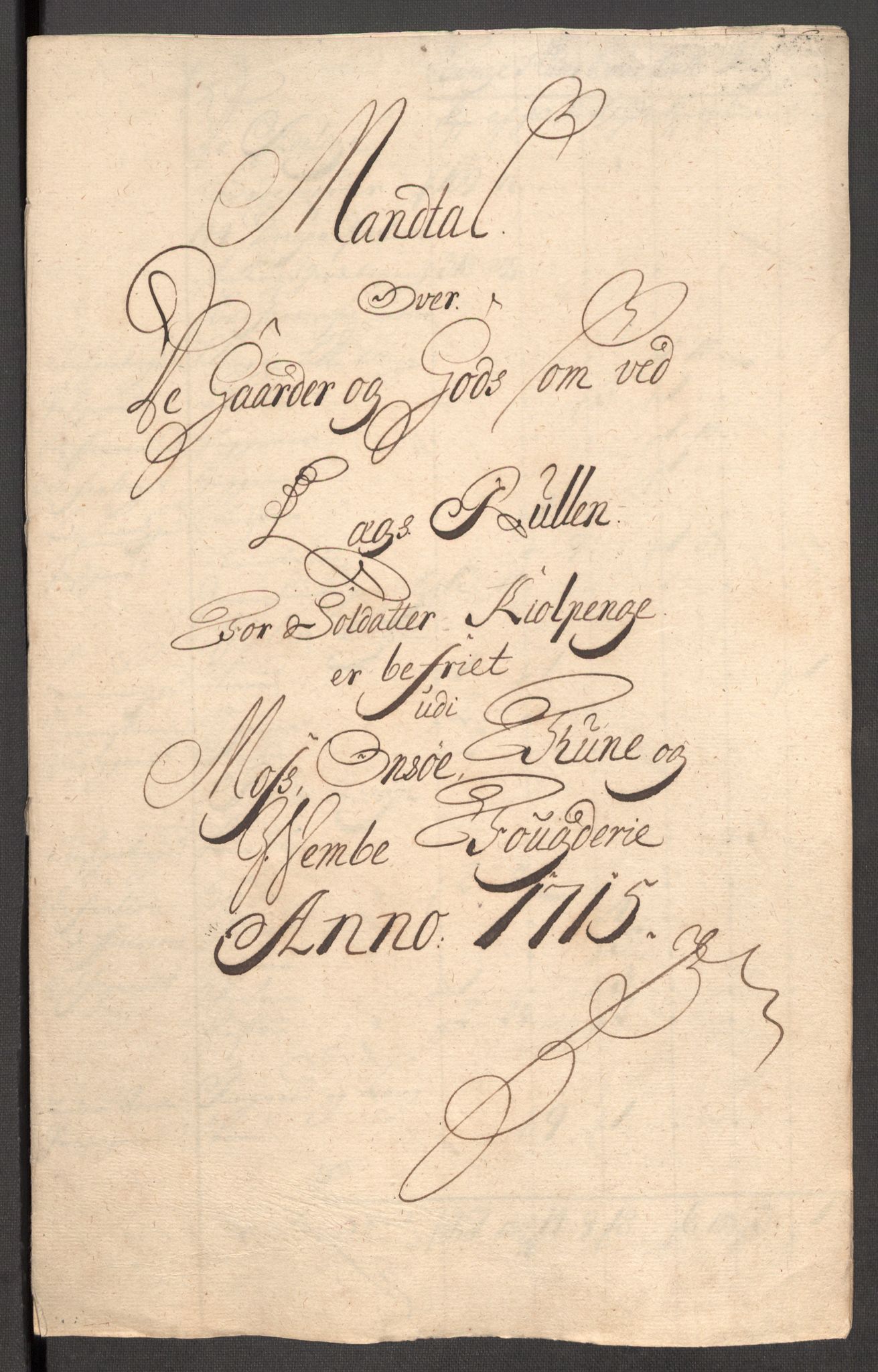 Rentekammeret inntil 1814, Reviderte regnskaper, Fogderegnskap, RA/EA-4092/R04/L0140: Fogderegnskap Moss, Onsøy, Tune, Veme og Åbygge, 1715-1716, p. 207